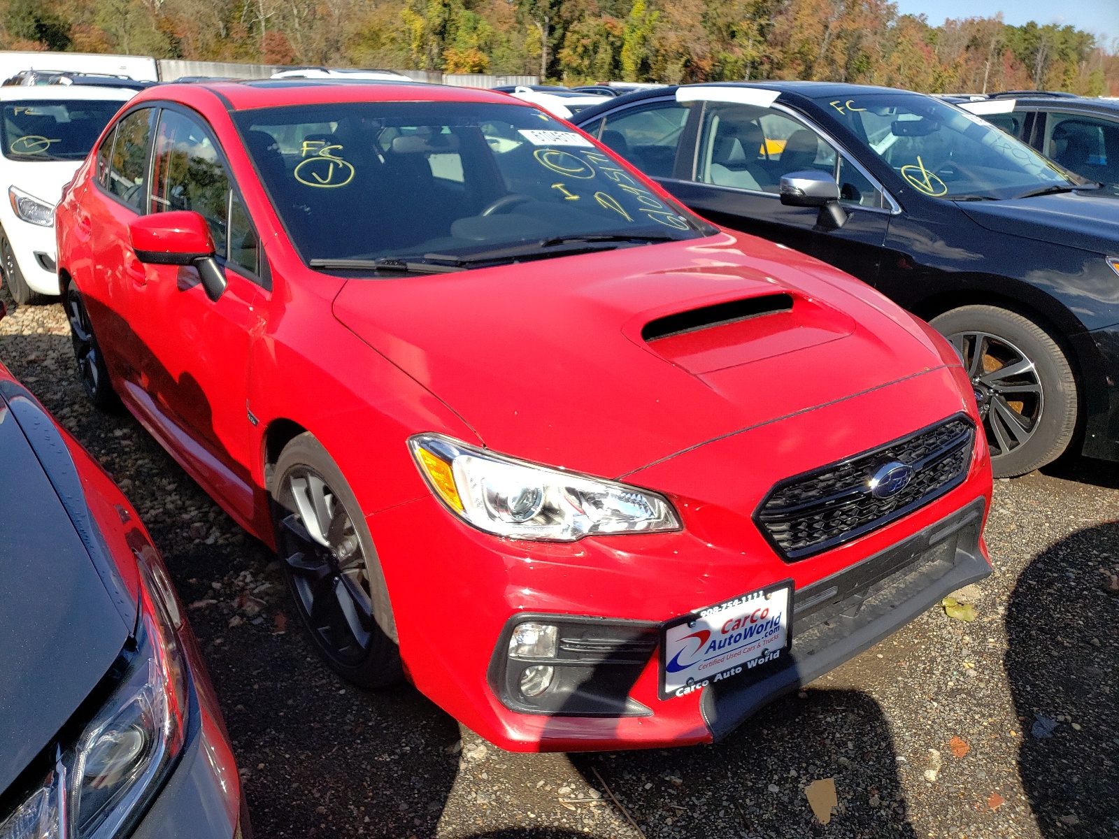 SUBARU WRX PREMIU 2019 with VIN JF1VA1F67K8813818 - Photo from auction