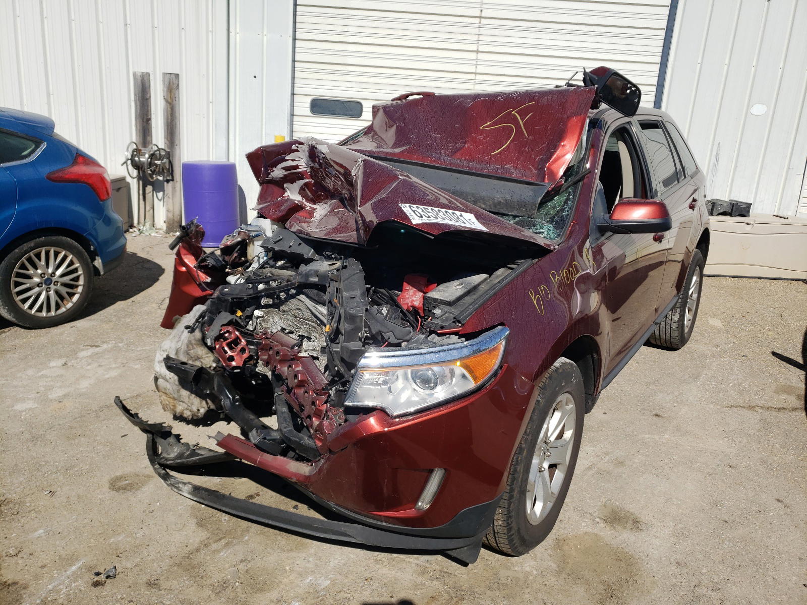Photo 2 from auction – 2014 FORD EDGE SEL with VIN 2FMDK3JC4EBA82029
