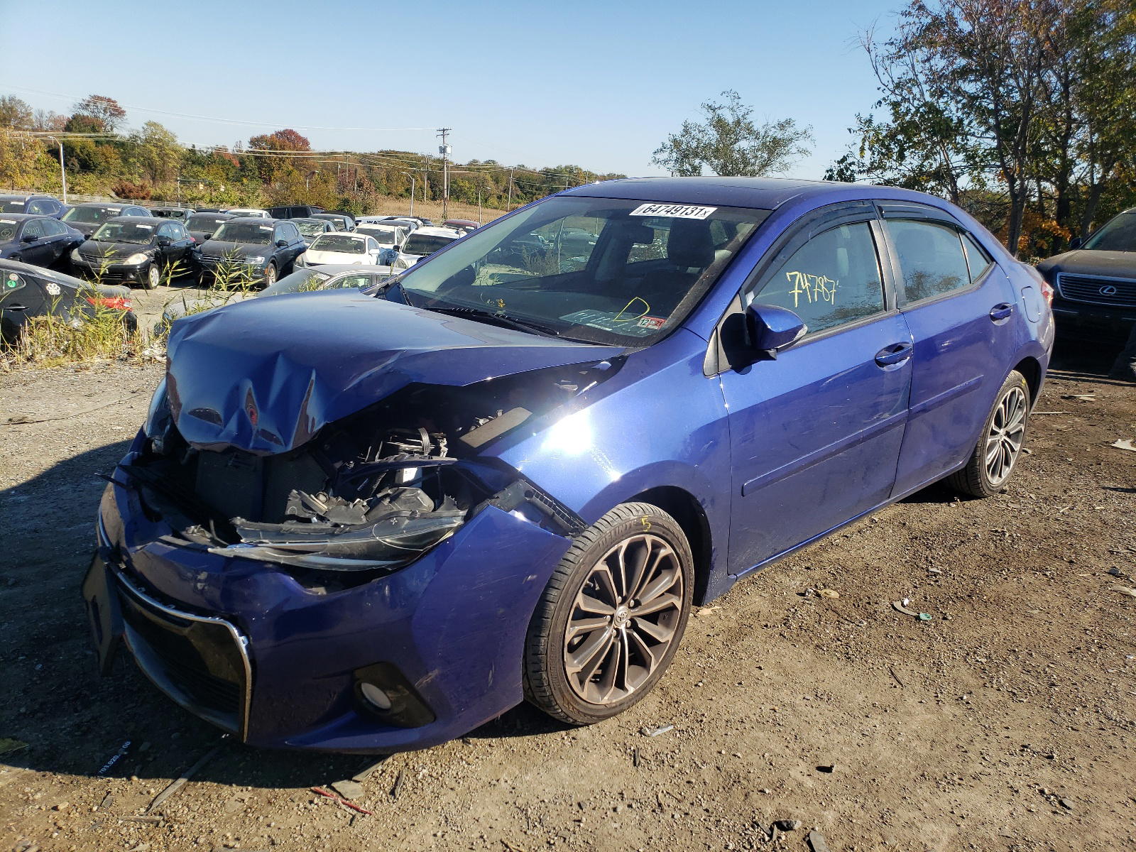 Photo 2 from auction – 2015 TOYOTA COROLLA L with VIN 2T1BURHE2FC259587