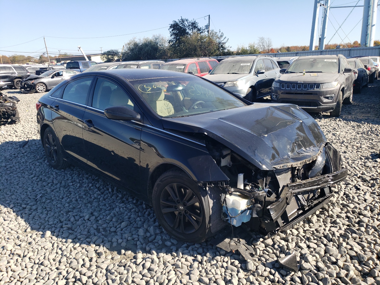 Photo 1 from auction – 2013 HYUNDAI SONATA GLS with VIN 5NPEB4AC4DH708003