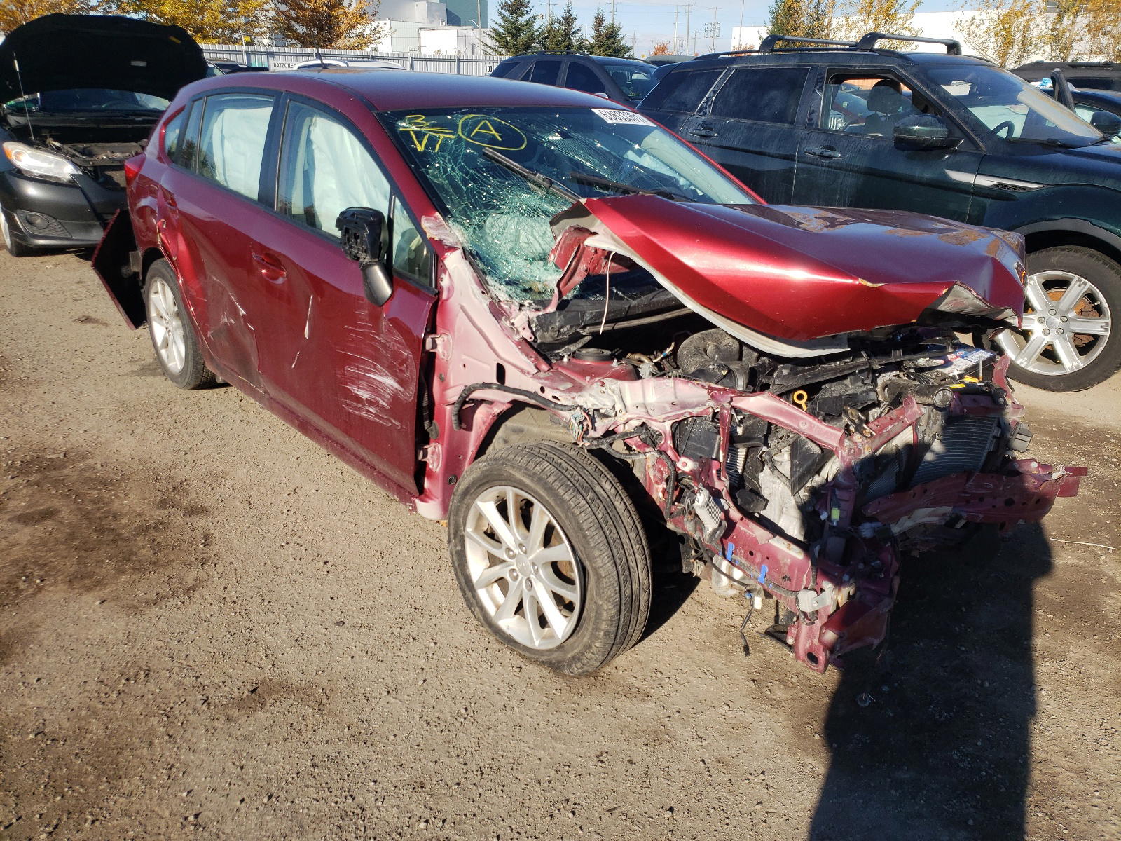 SUBARU IMPREZA PR 2014 with VIN JF1GPAC63E8210901 - Photo from auction