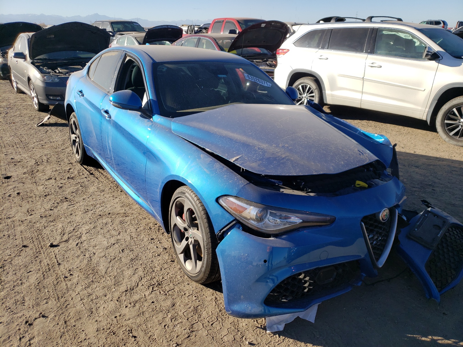ALFA ROMEO GIULIA Q4 2017 with VIN ZARFAEDNXH7558697 - Photo from auction