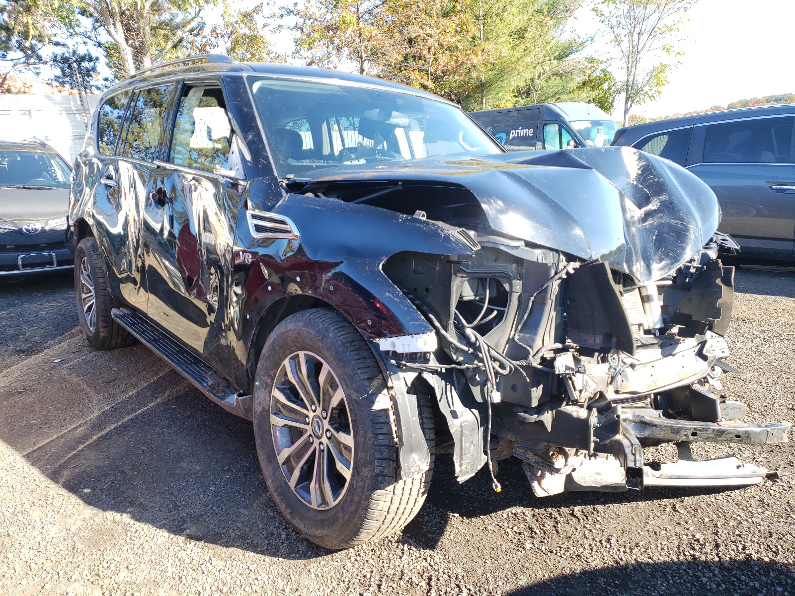 NISSAN ARMADA SV 2018 with VIN JN8AY2NC7J9558165 - Photo from auction