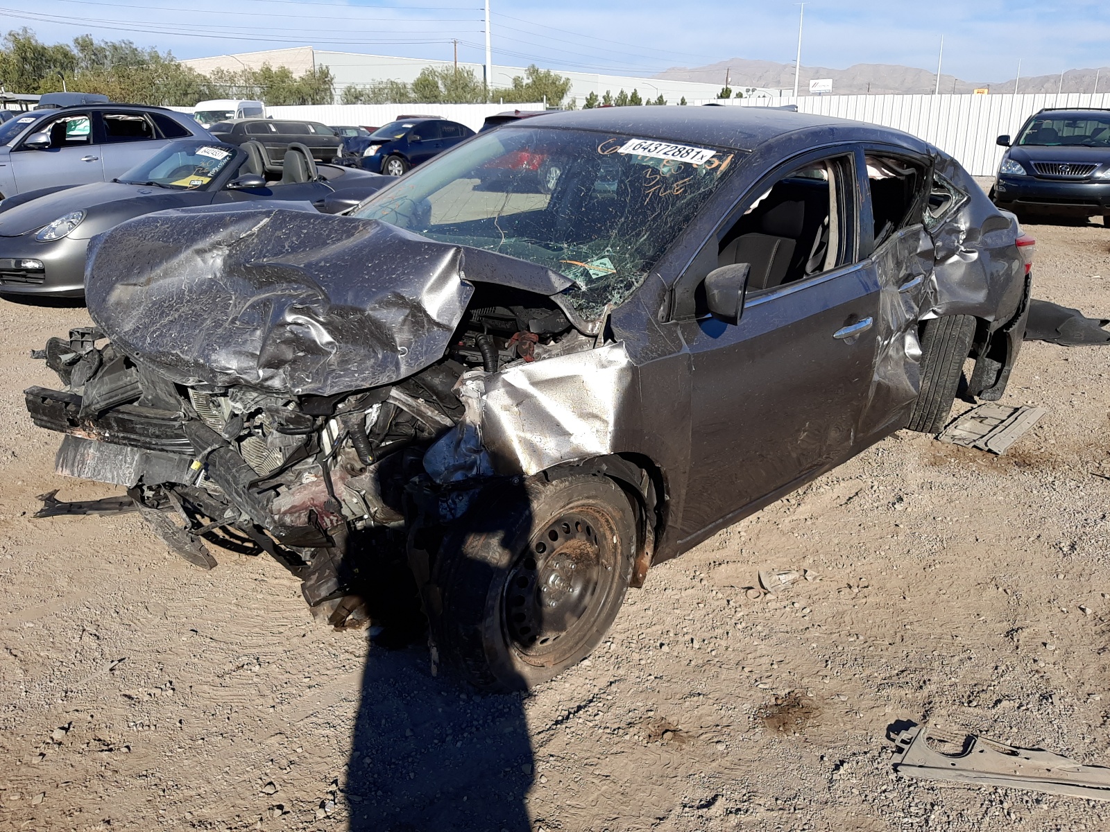 Photo 2 from auction – 2015 NISSAN SENTRA S with VIN 3N1AB7AP1FY245684
