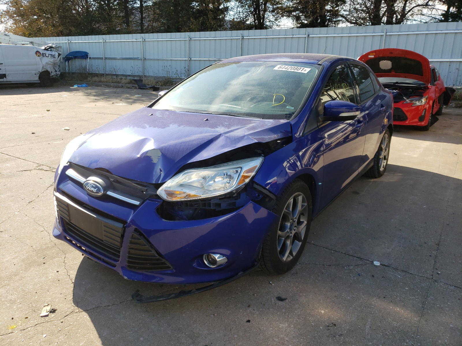 Photo 2 from auction – 2013 FORD FOCUS SE with VIN 1FADP3F25DL271217