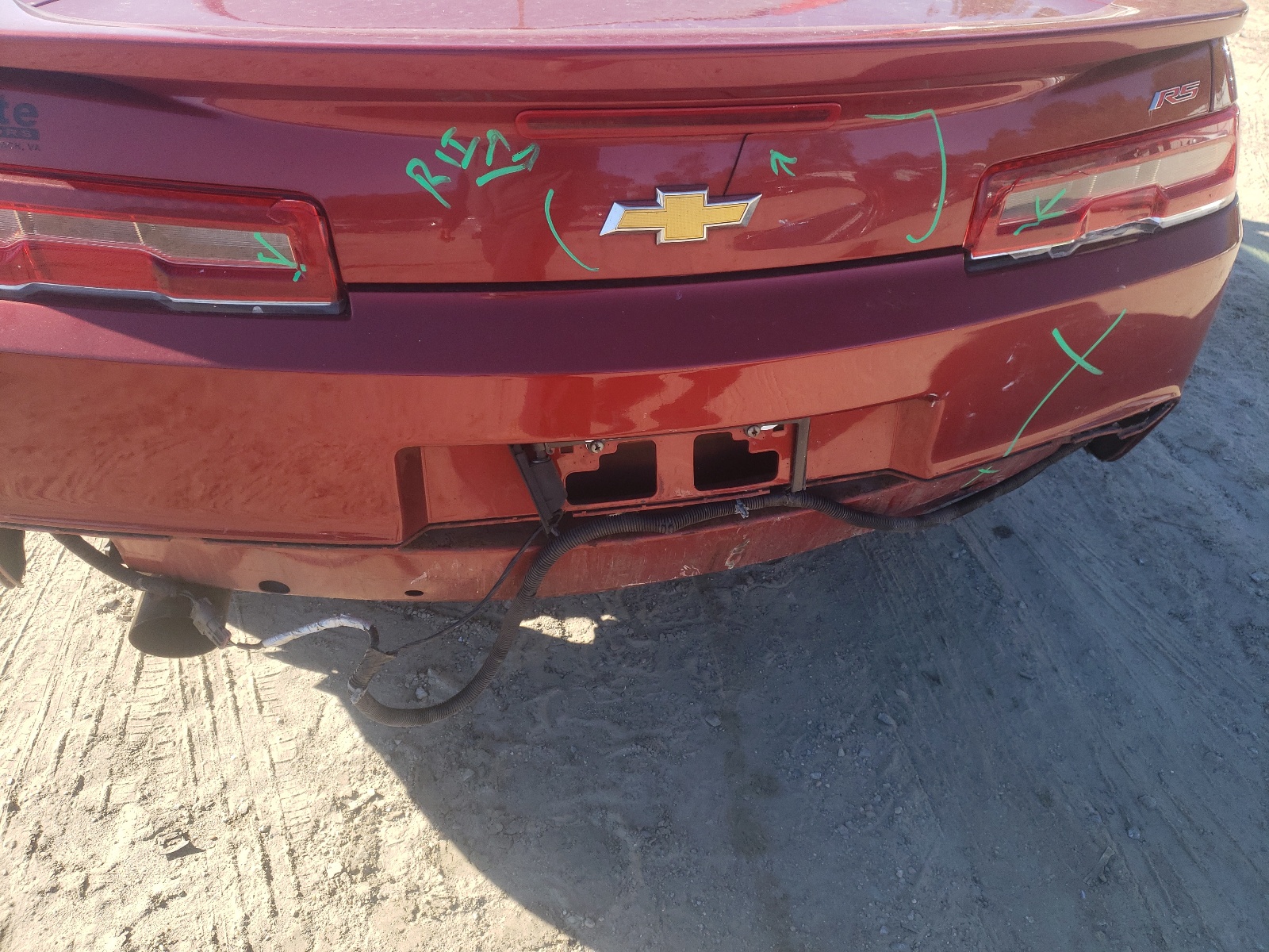 Photo 9 from auction – 2015 CHEVROLET CAMARO LT with VIN 2G1FD1E39F9206495