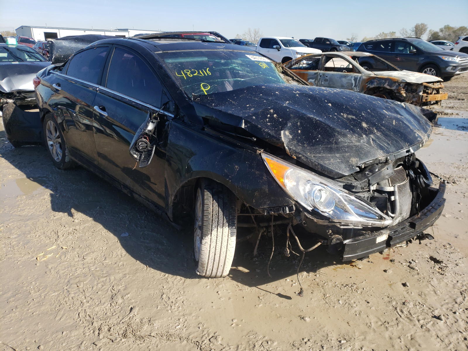 HYUNDAI SONATA SE 2012 with VIN 5NPEC4AC9CH482116 - Photo from auction