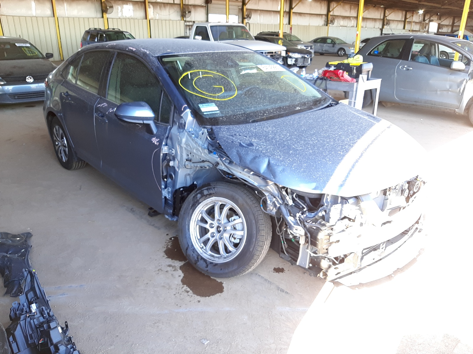 Photo 9 from auction – 2021 TOYOTA COROLLA LE with VIN JTDEAMDE3MJ019013