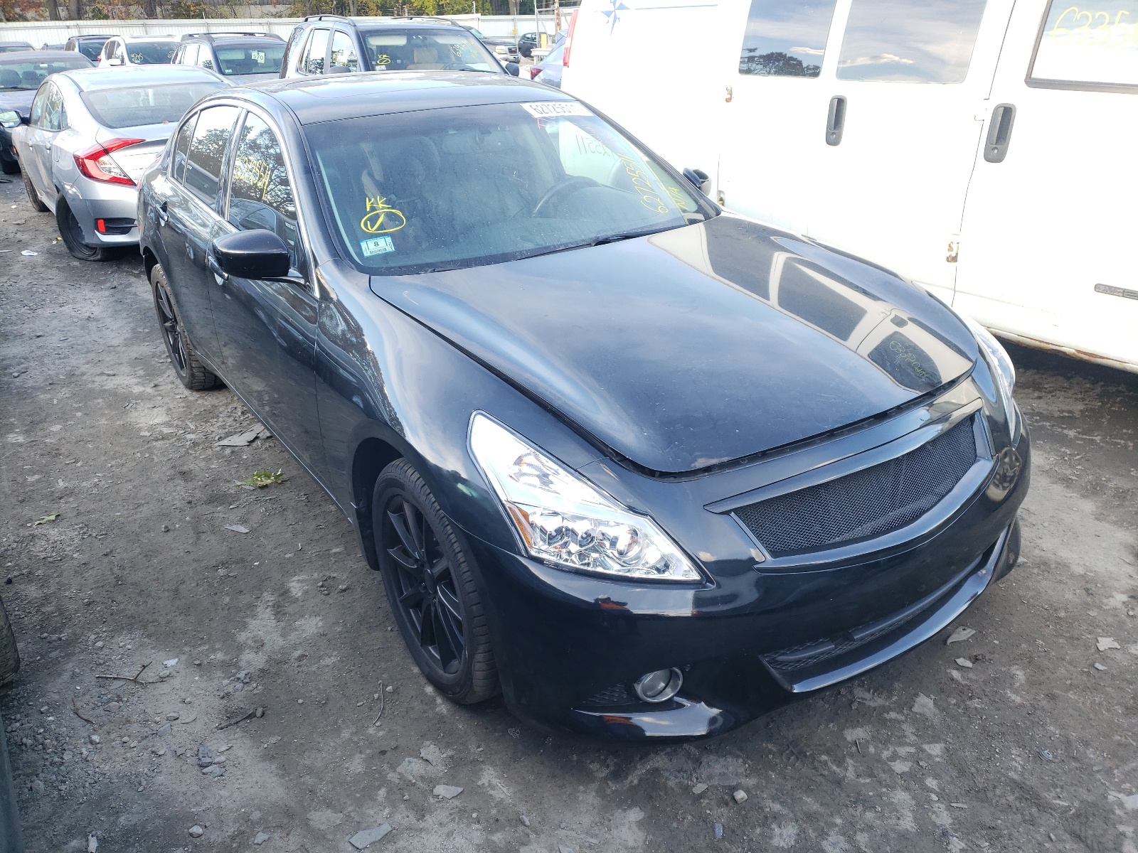 INFINITI G37 2012 with VIN JN1CV6AR5CM670349 - Photo from auction