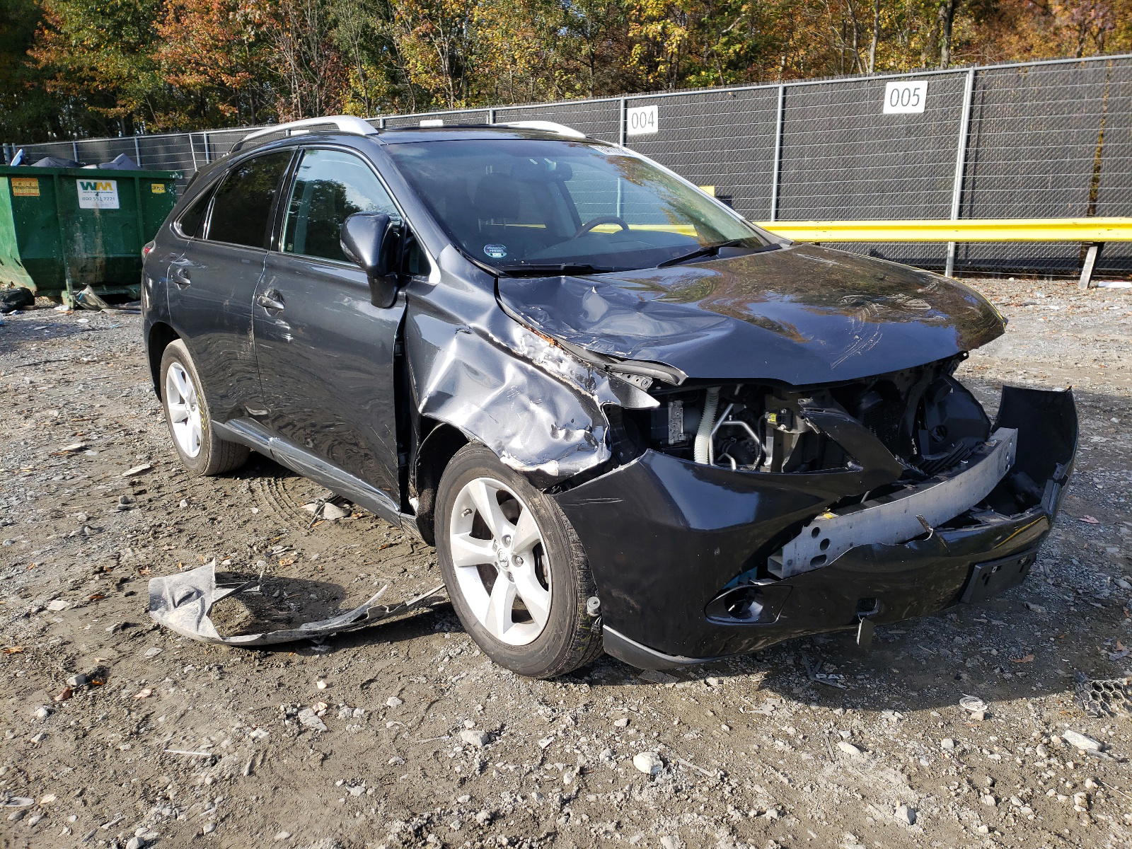 LEXUS RX 350 2011 with VIN 2T2BK1BAXBC080569 - Photo from auction