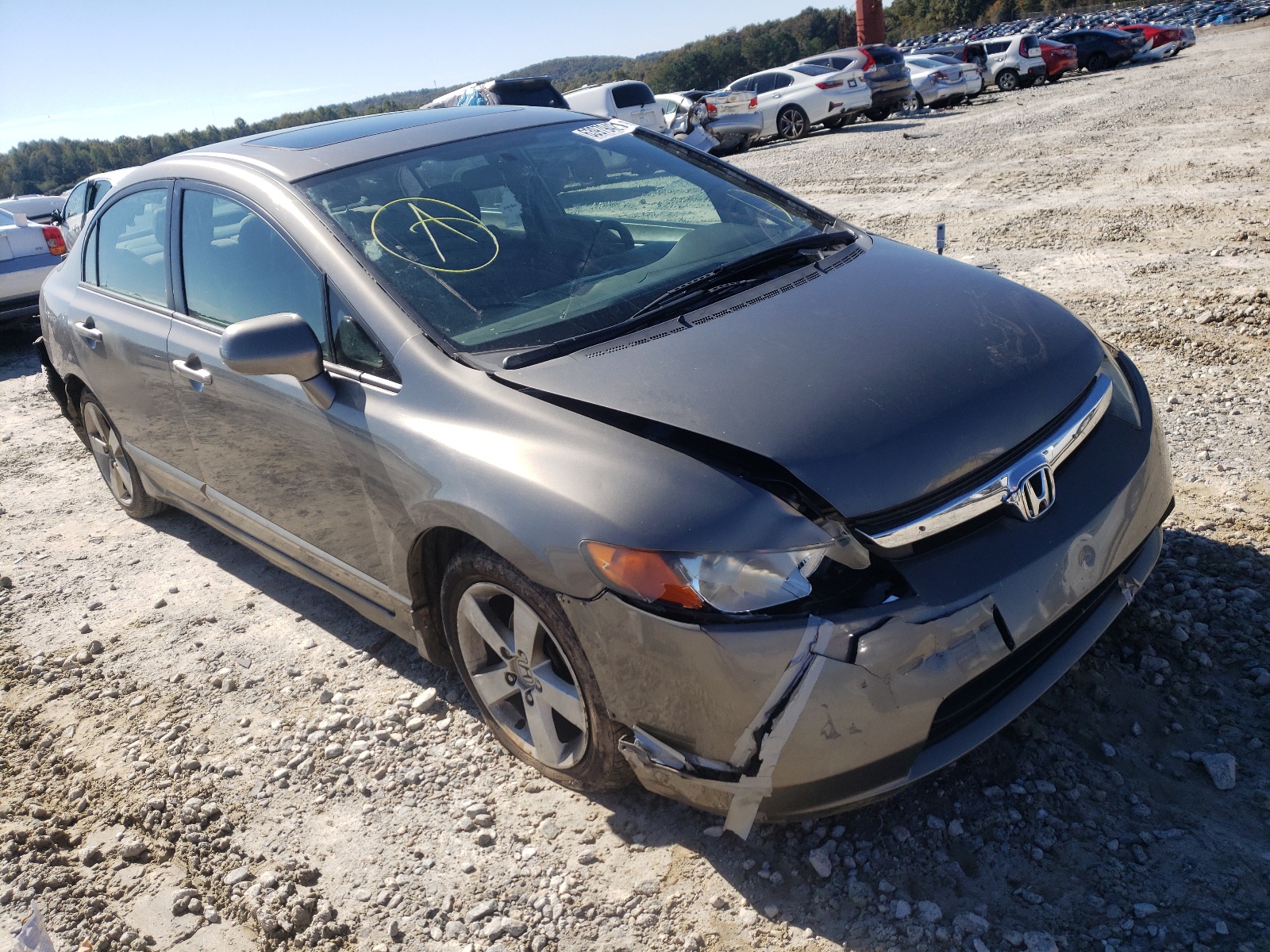 HONDA CIVIC EX 2007 with VIN 1HGFA16807L000889 - Photo from auction
