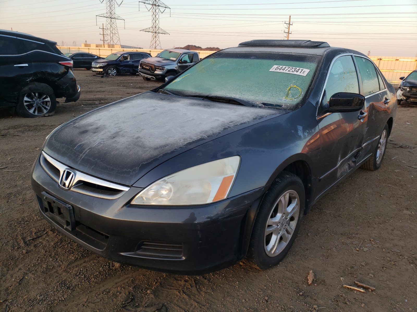 Photo 2 from auction – 2007 HONDA ACCORD EX with VIN 1HGCM56837A226552