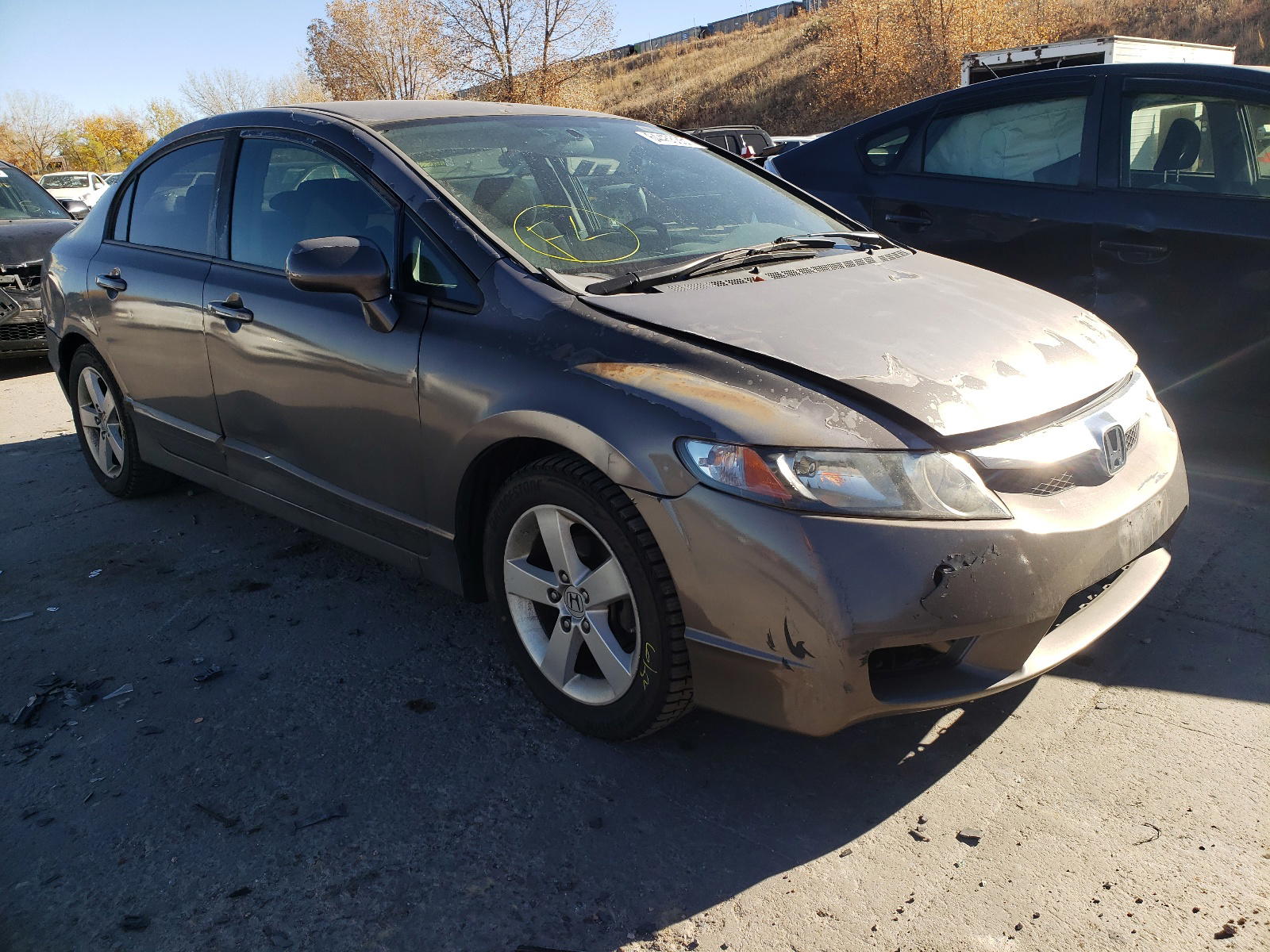 HONDA CIVIC LX-S 2010 with VIN 19XFA1F6XAE047893 - Photo from auction