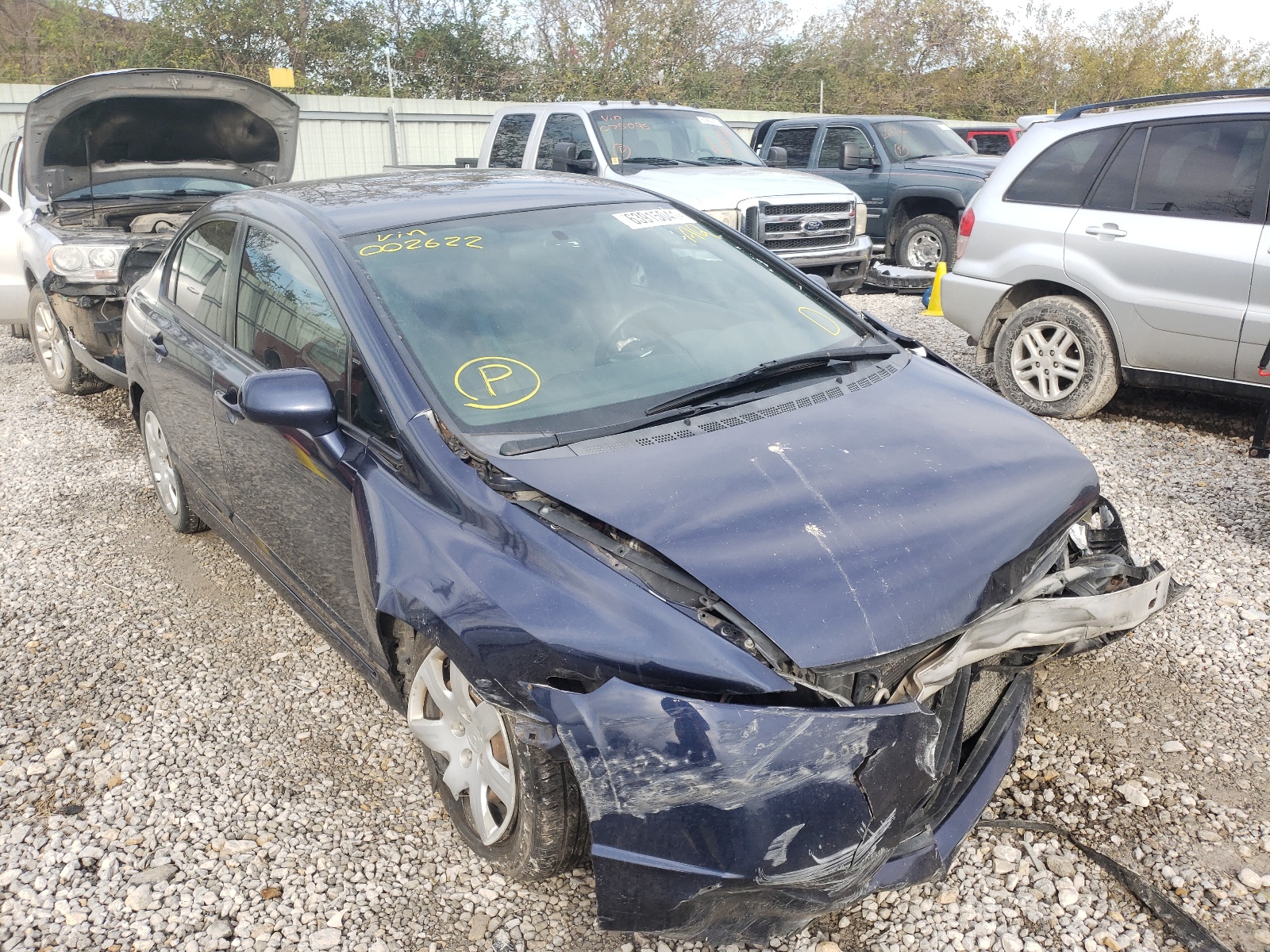 HONDA CIVIC LX 2007 with VIN JHMFA16527S002622 - Photo from auction