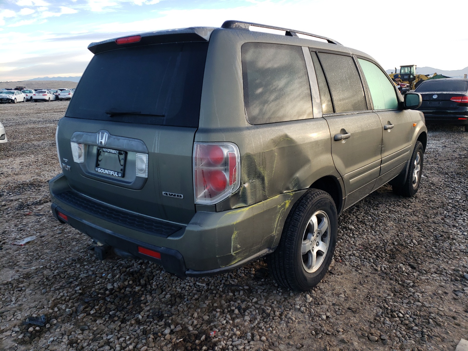 Photo 4 from auction – 2007 HONDA PILOT EX with VIN 2HKYF184X7H538572
