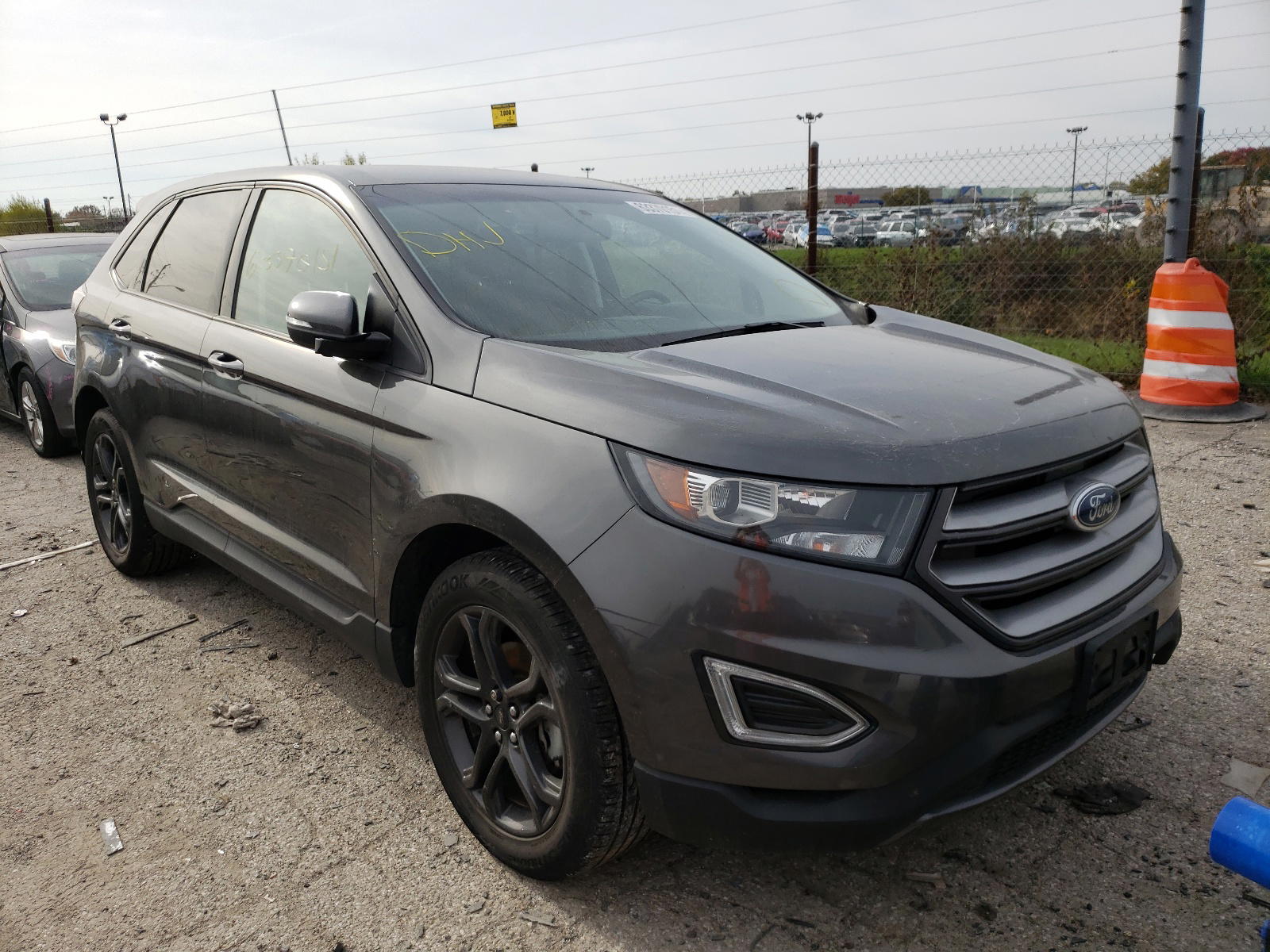 FORD EDGE SEL 2018 with VIN 2FMPK3J98JBC10929 - Photo from auction