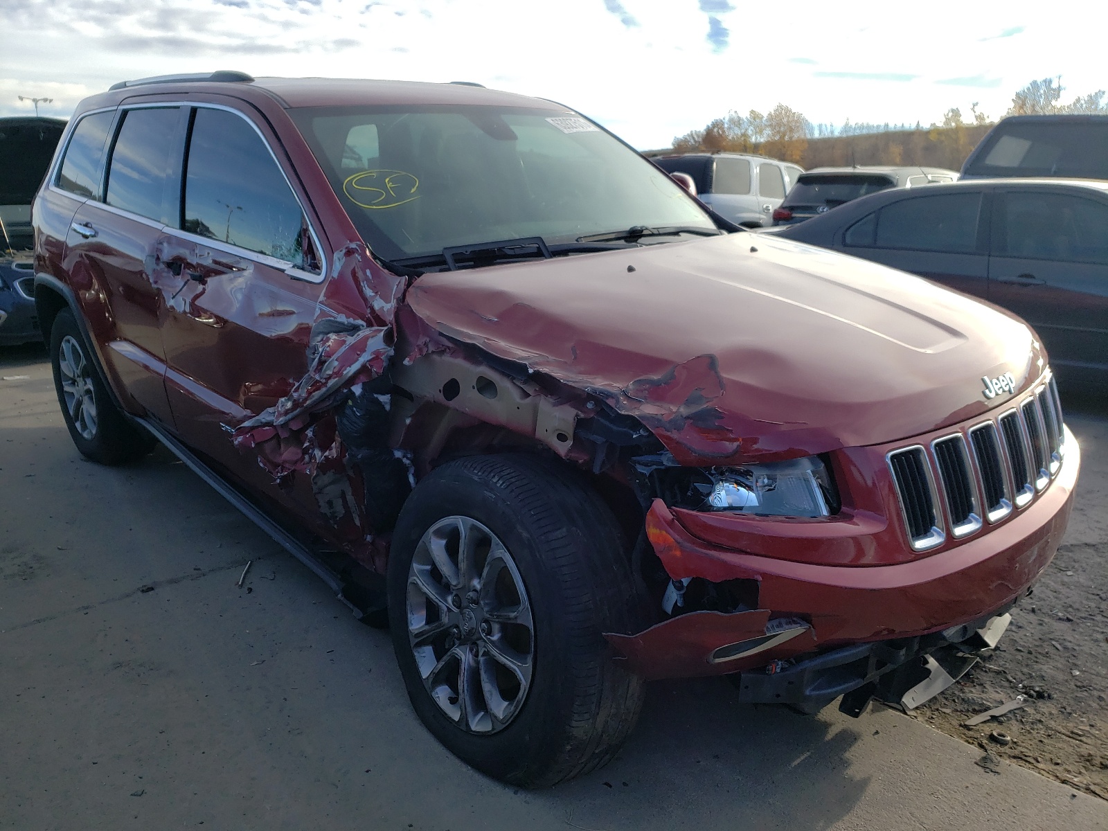 Photo 1 from auction – 2014 JEEP GRAND CHER with VIN 1C4RJEBG8EC472920