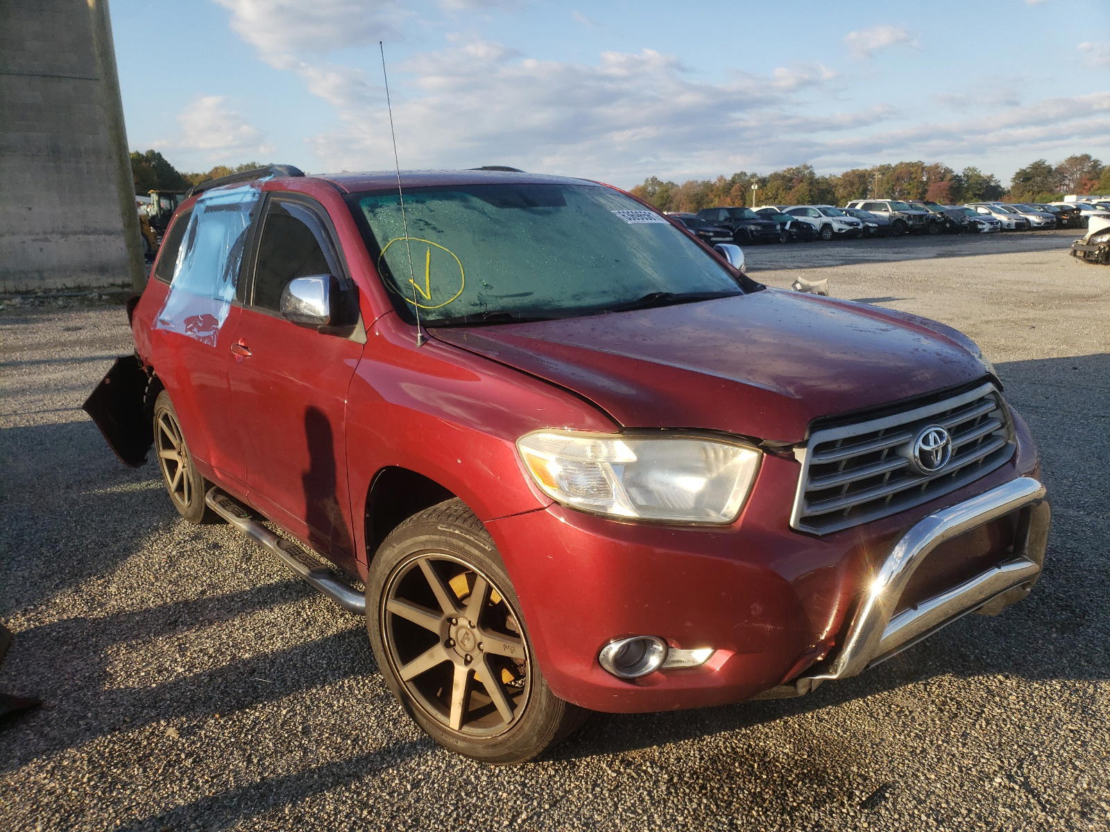 TOYOTA HIGHLANDER 2008 with VIN JTEES41A682048550 - Photo from auction