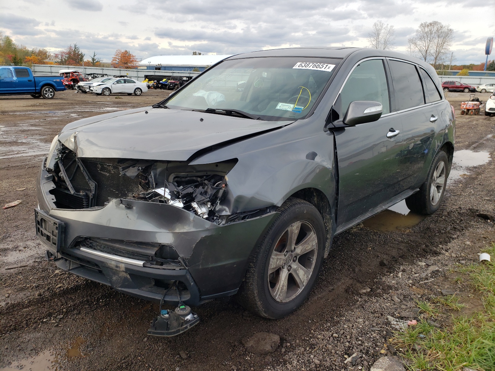 Photo 2 from auction – 2011 ACURA MDX TECHNO with VIN 2HNYD2H40BH509007