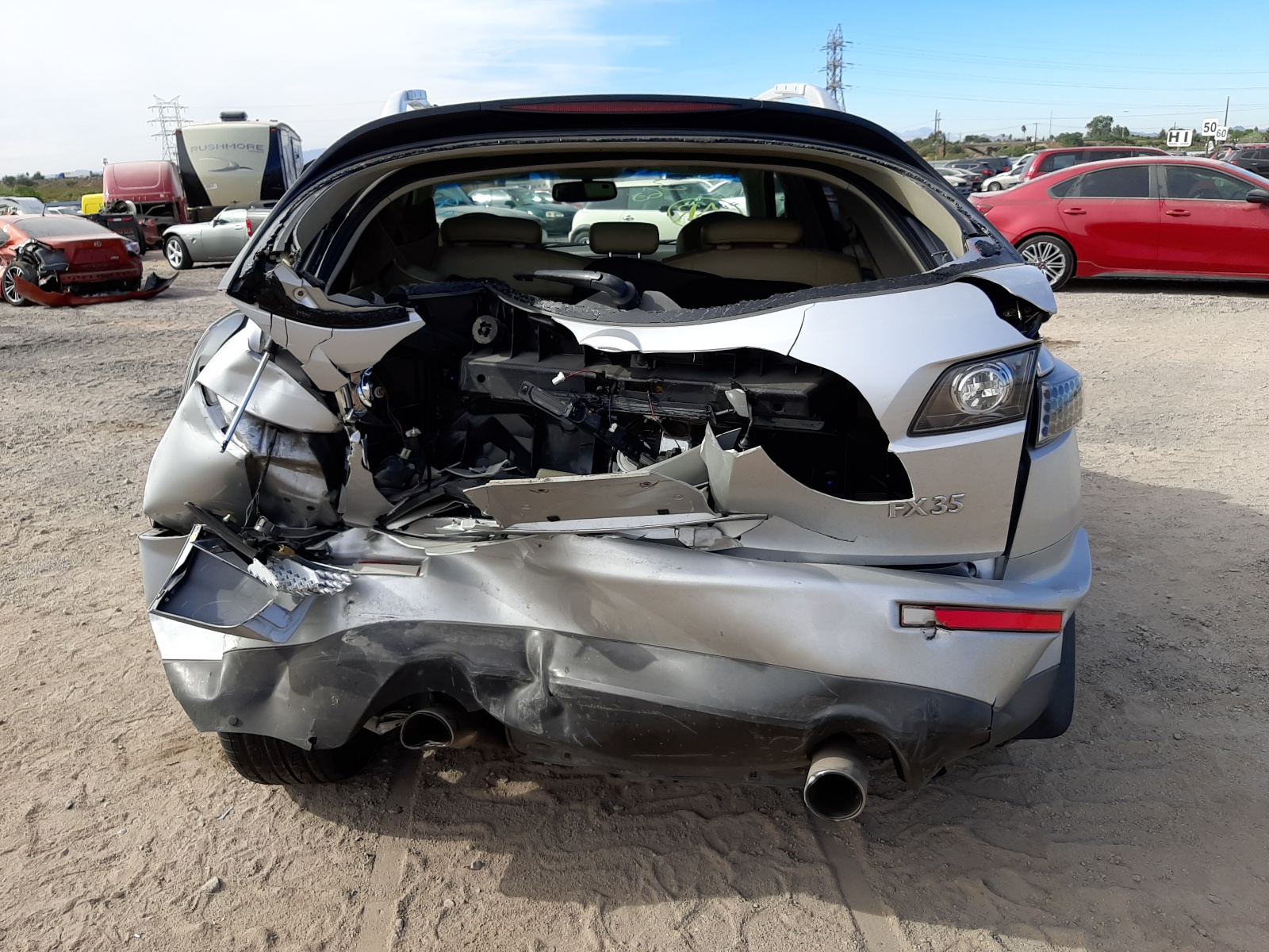 Photo 9 from auction – 2007 INFINITI FX35 with VIN JNRAS08U27X101998