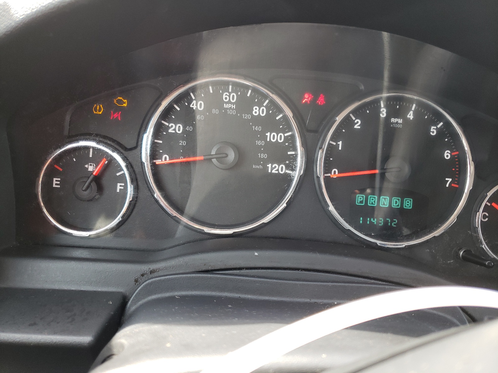 Photo 8 from auction – 2009 JEEP LIBERTY SP with VIN 1J8GP28K09W545355