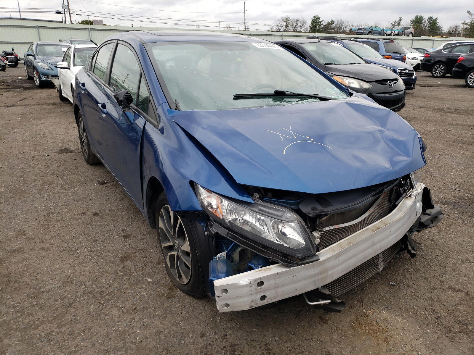 HONDA CIVIC EX 2014 with VIN 19XFB2F83EE233849 - Photo from auction