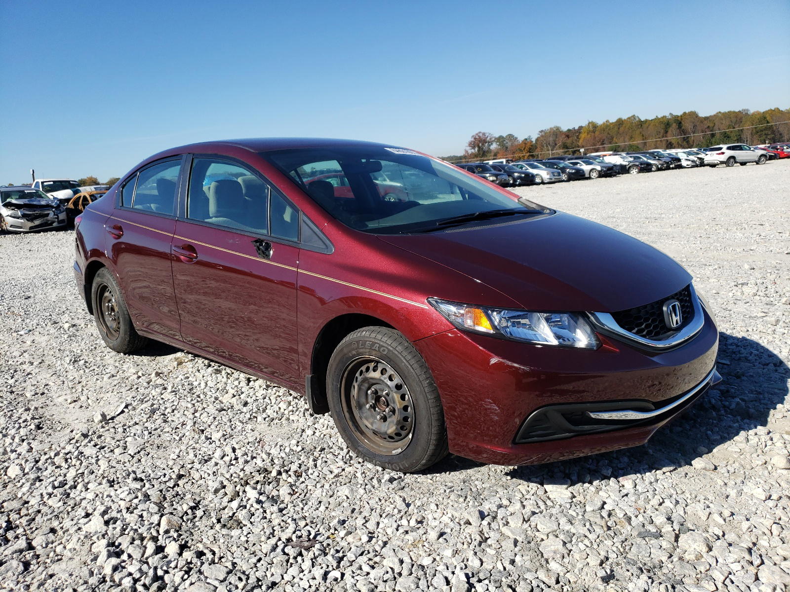 HONDA CIVIC LX 2015 with VIN 19XFB2F53FE116151 - Photo from auction