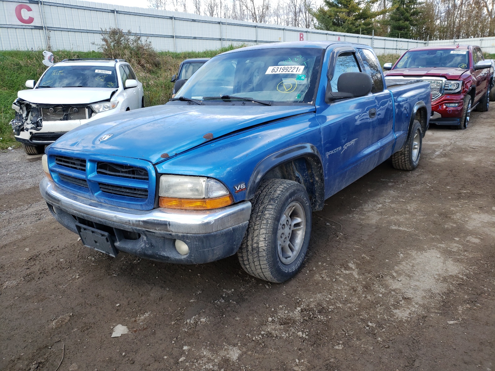 Photo 2 from auction – 1999 DODGE DAKOTA with VIN 1B7GL22XXXS279015