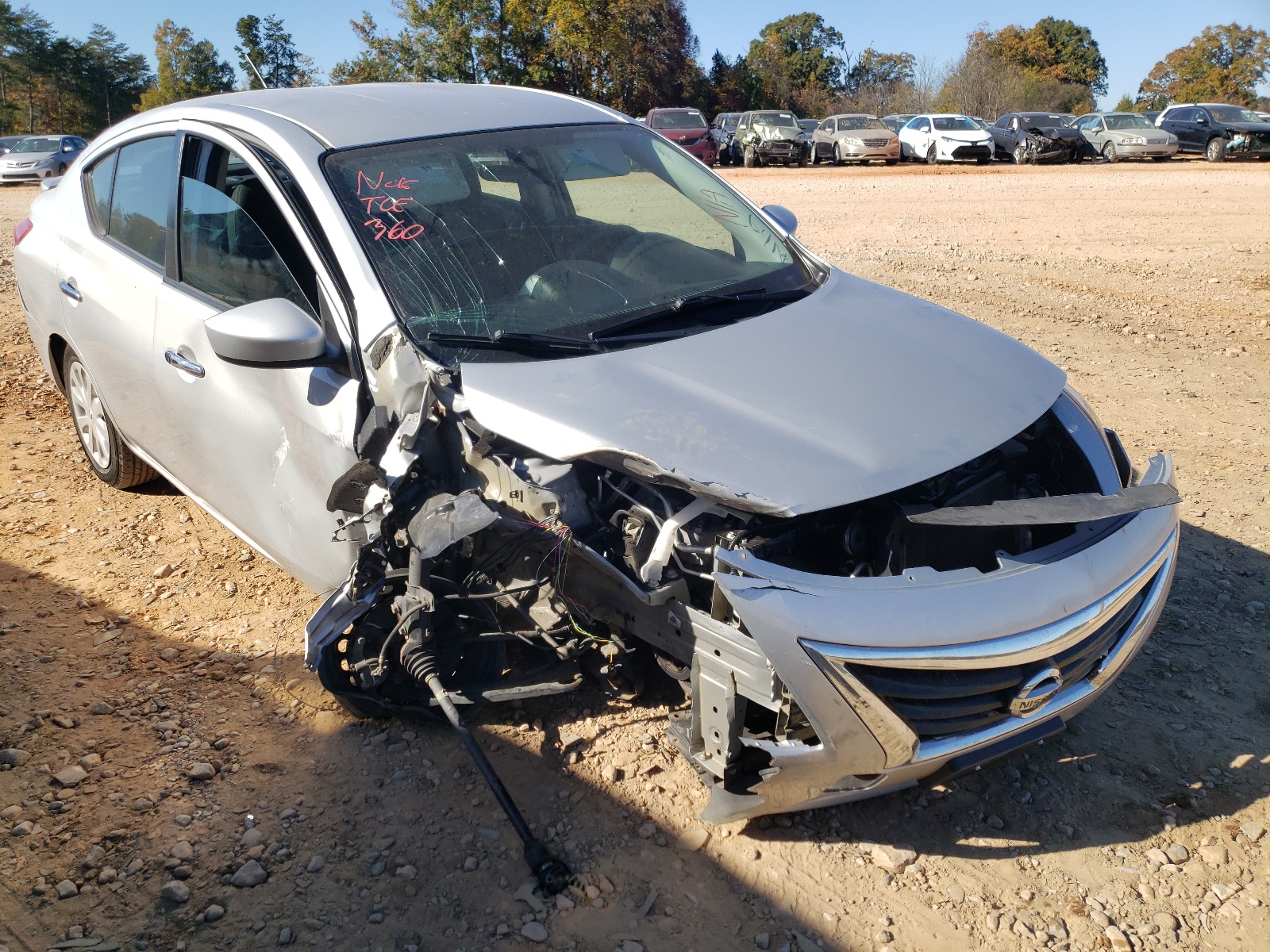 NISSAN VERSA S 2017 with VIN 3N1CN7AP9HL807850 - Photo from auction