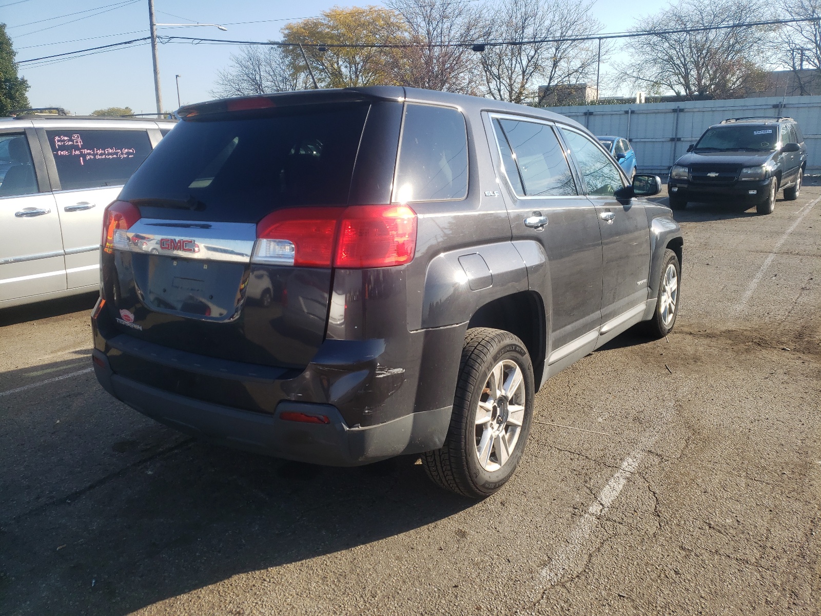 Photo 4 from auction – 2013 GMC TERRAIN SL with VIN 2GKALMEKXD6293713