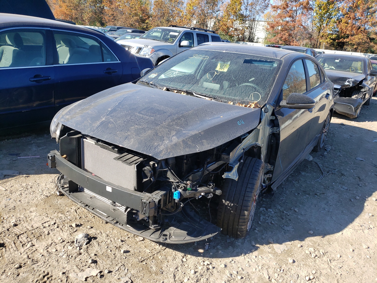 Photo 2 from auction – 2021 KIA FORTE GT with VIN 3KPF44AC8ME345322