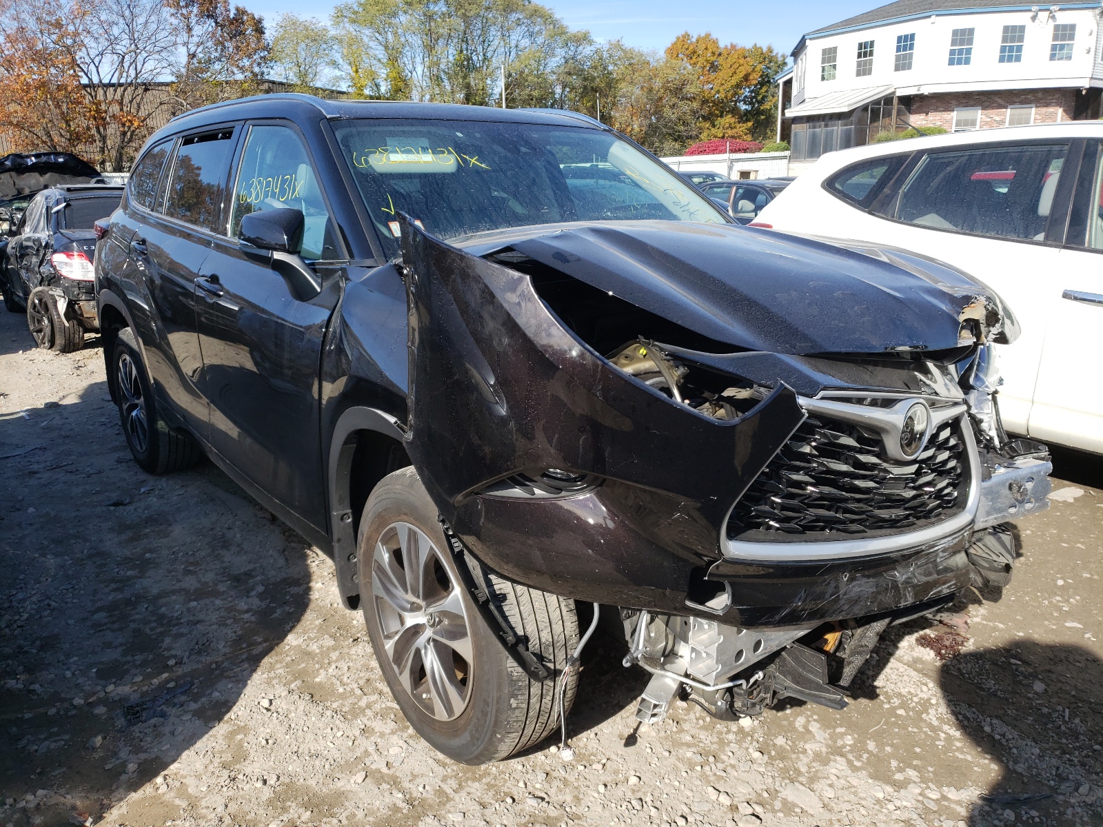 TOYOTA HIGHLANDER 2020 with VIN 5TDGZRBH7LS031260 - Photo from auction