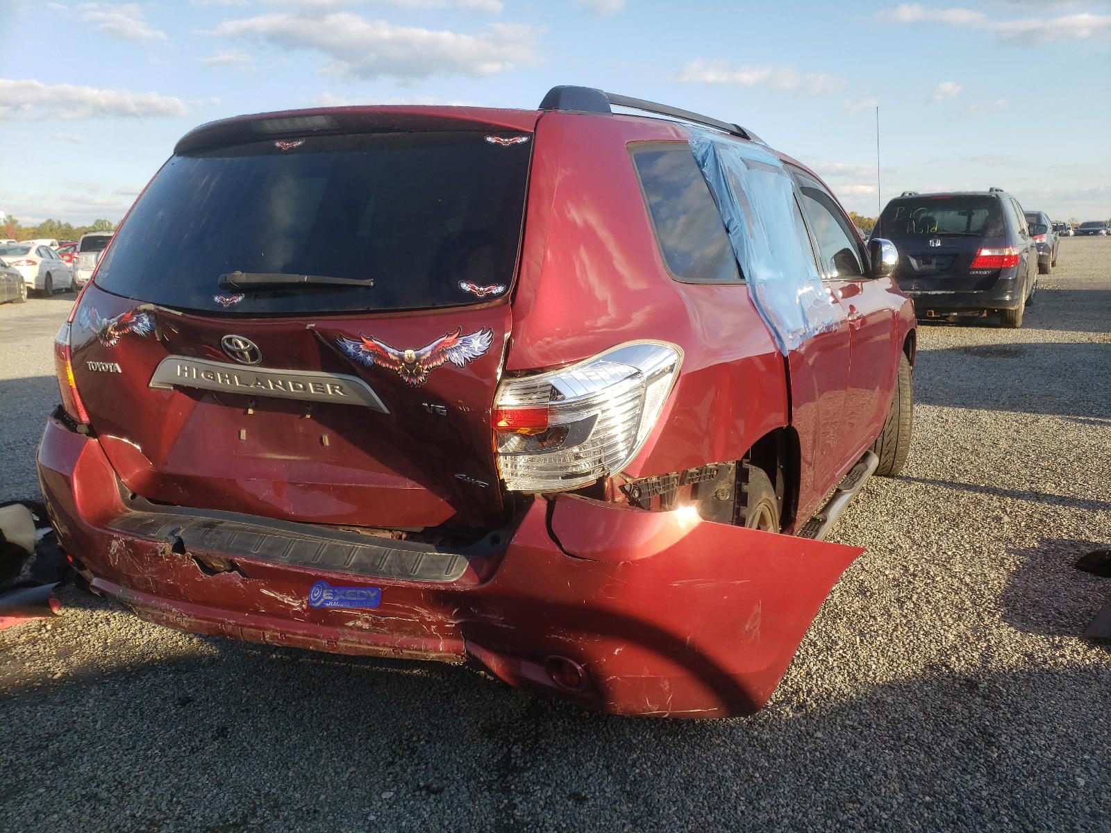 Photo 4 from auction – 2008 TOYOTA HIGHLANDER with VIN JTEES41A682048550