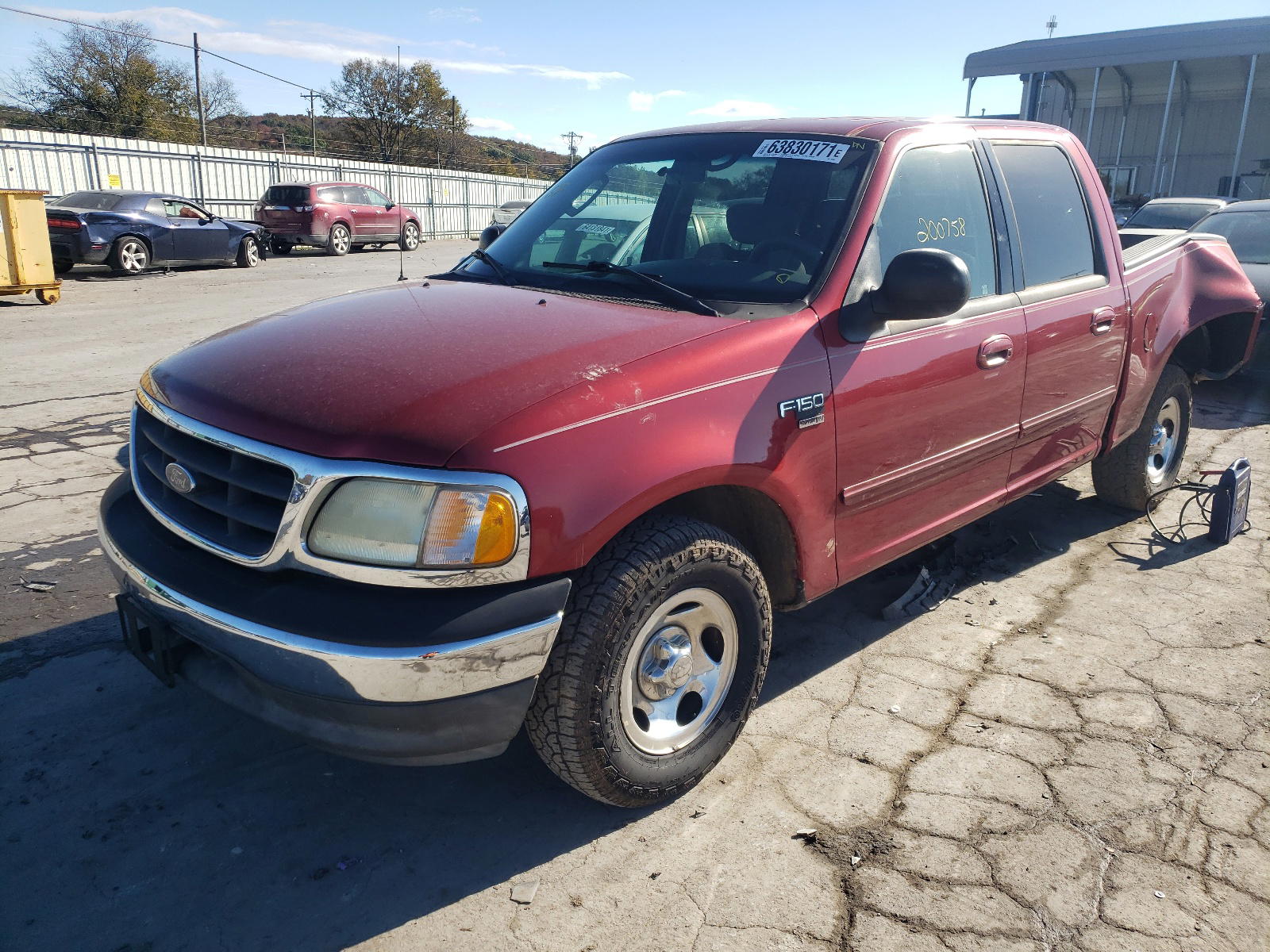 Photo 2 from auction – 2003 FORD F150 SUPER with VIN 1FTRW07623KD87501