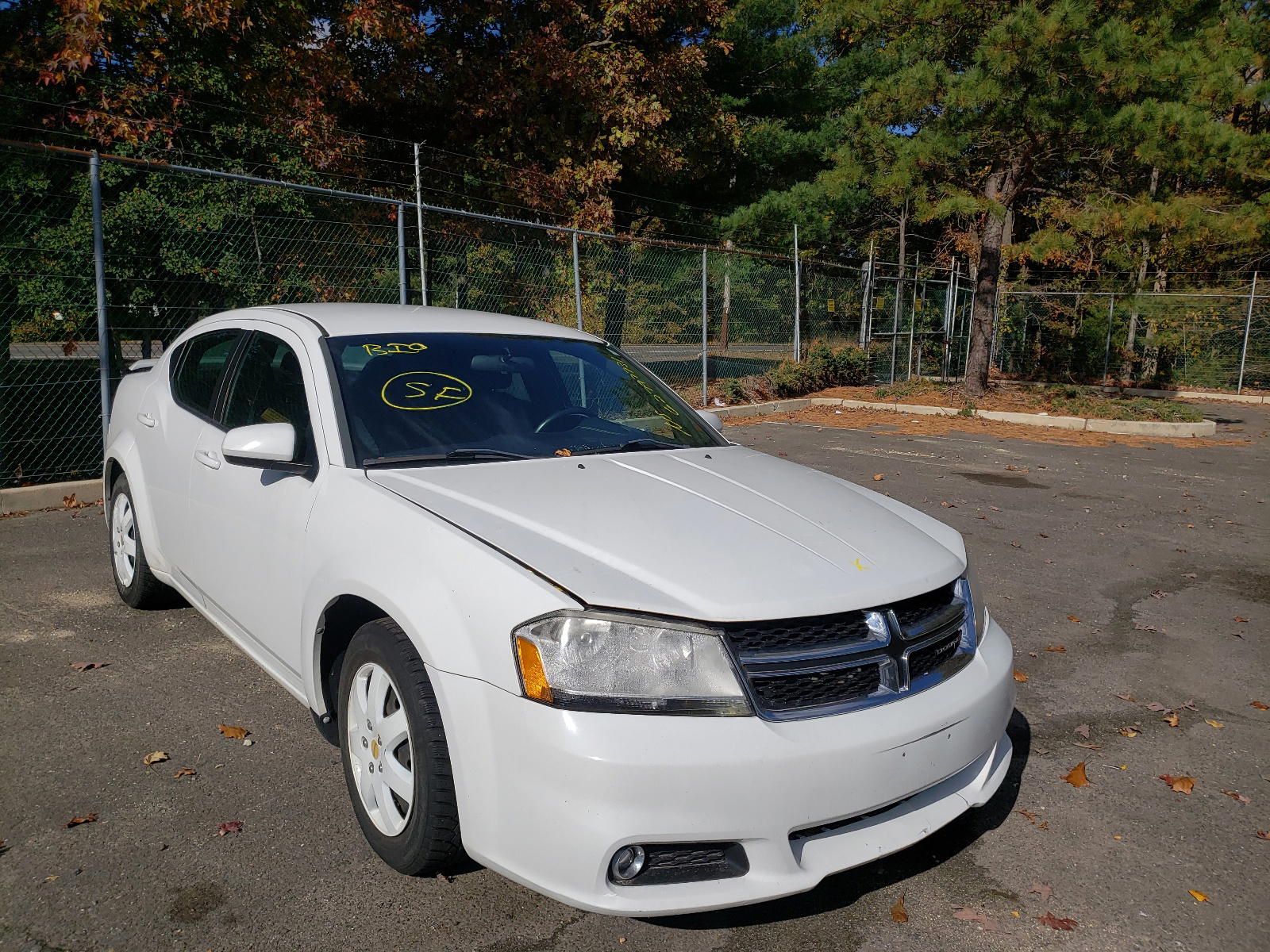 DODGE AVENGER SX 2013 with VIN 1C3CDZCB2DN692844 - Photo from auction