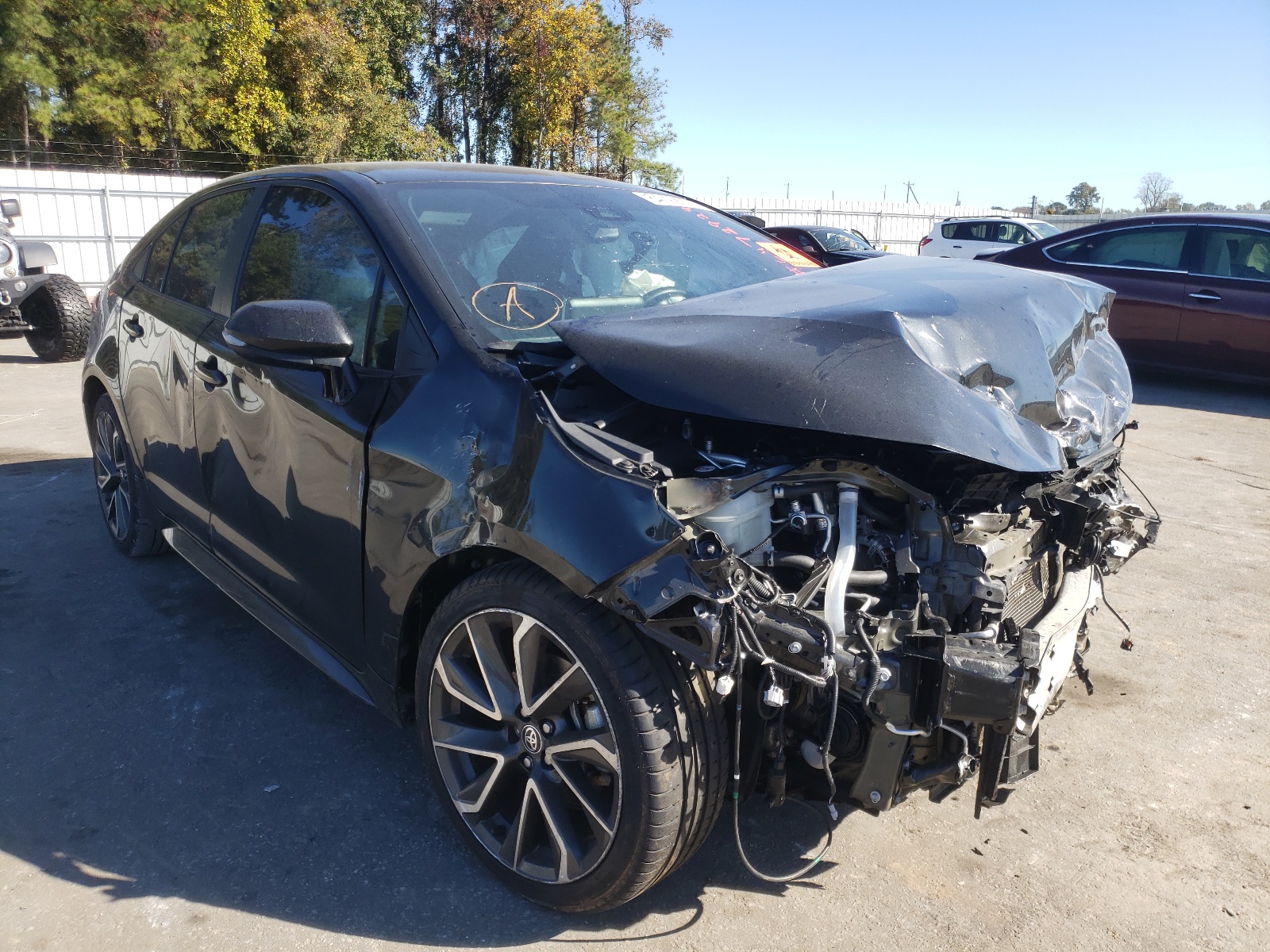 TOYOTA COROLLA SE 2020 with VIN 5YFS4RCE7LP008048 - Photo from auction
