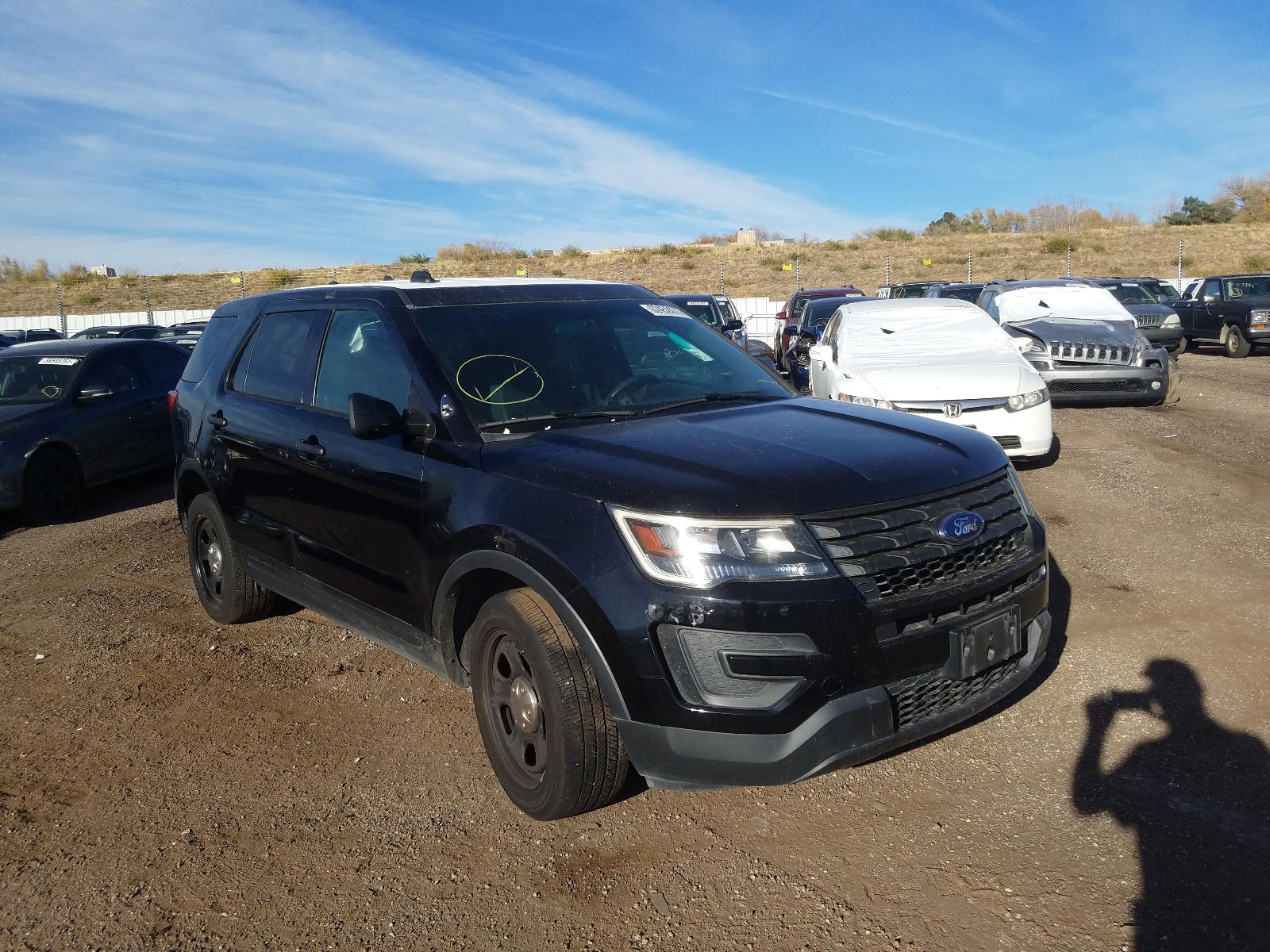FORD EXPLORER P 2017 with VIN 1FM5K8AR5HGA37586 - Photo from auction