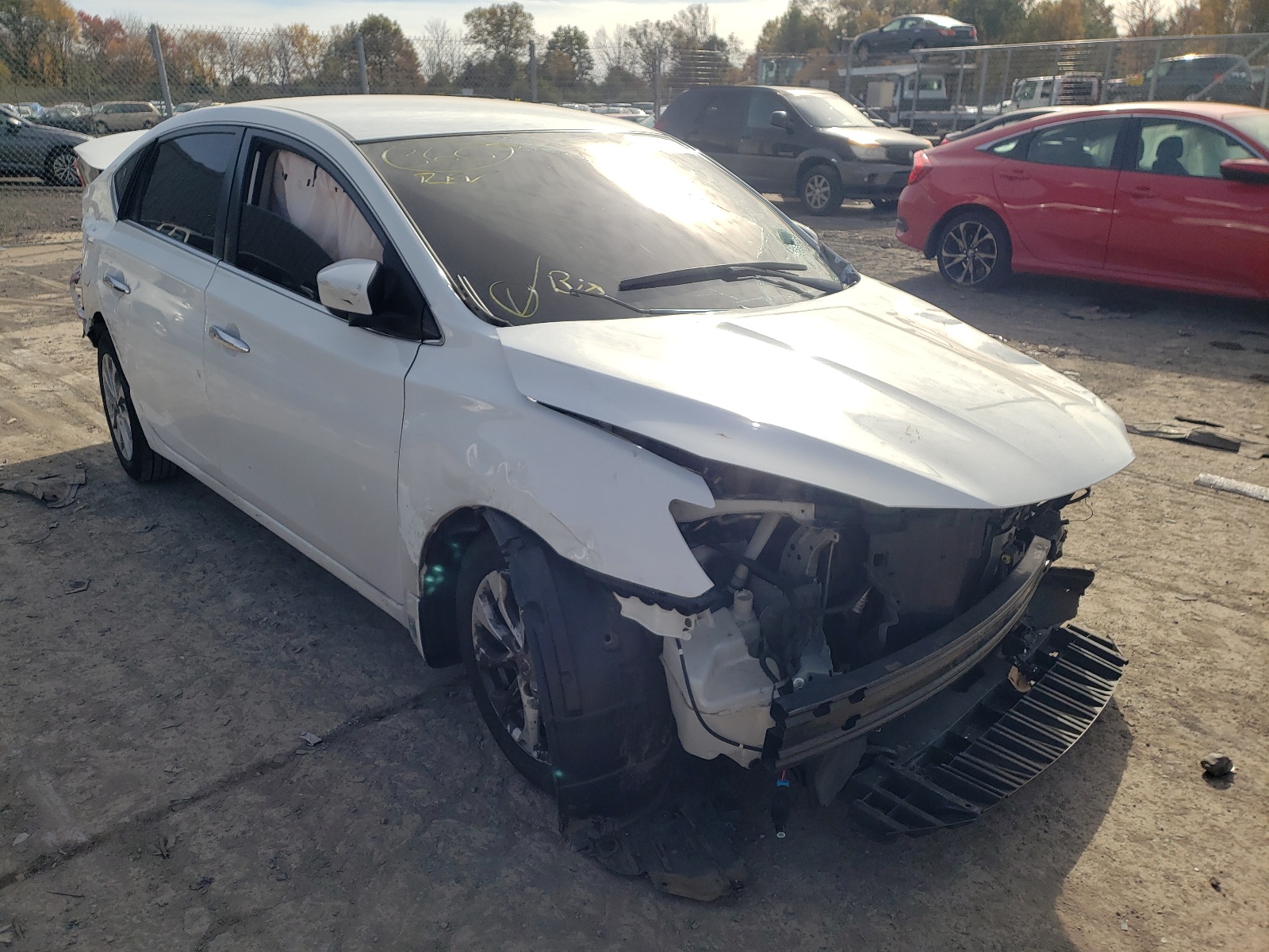Photo 1 from auction – 2018 NISSAN SENTRA S with VIN 3N1AB7AP2JY217515