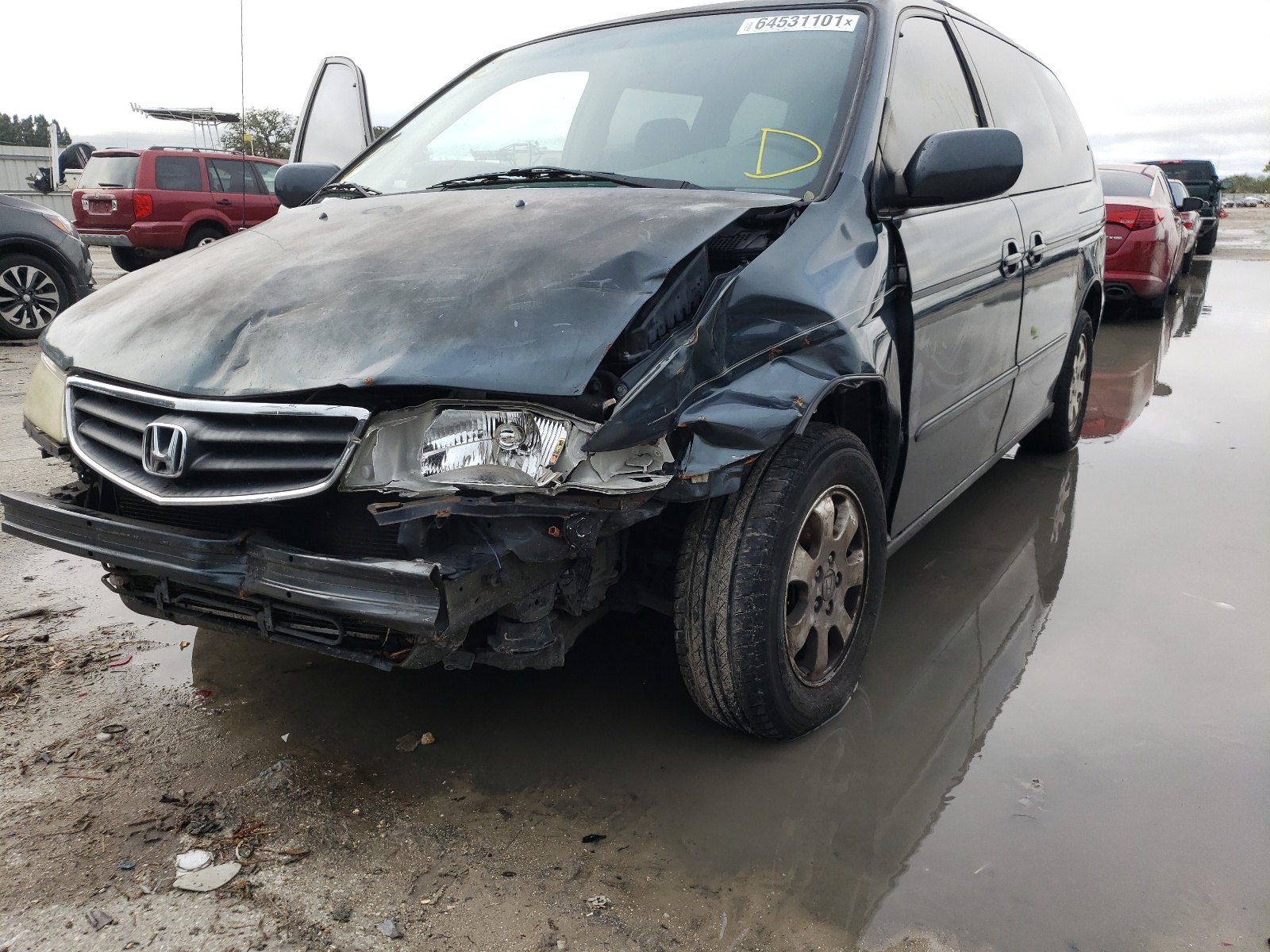 Photo 9 from auction – 2004 HONDA ODYSSEY EX with VIN 5FNRL18684B031775