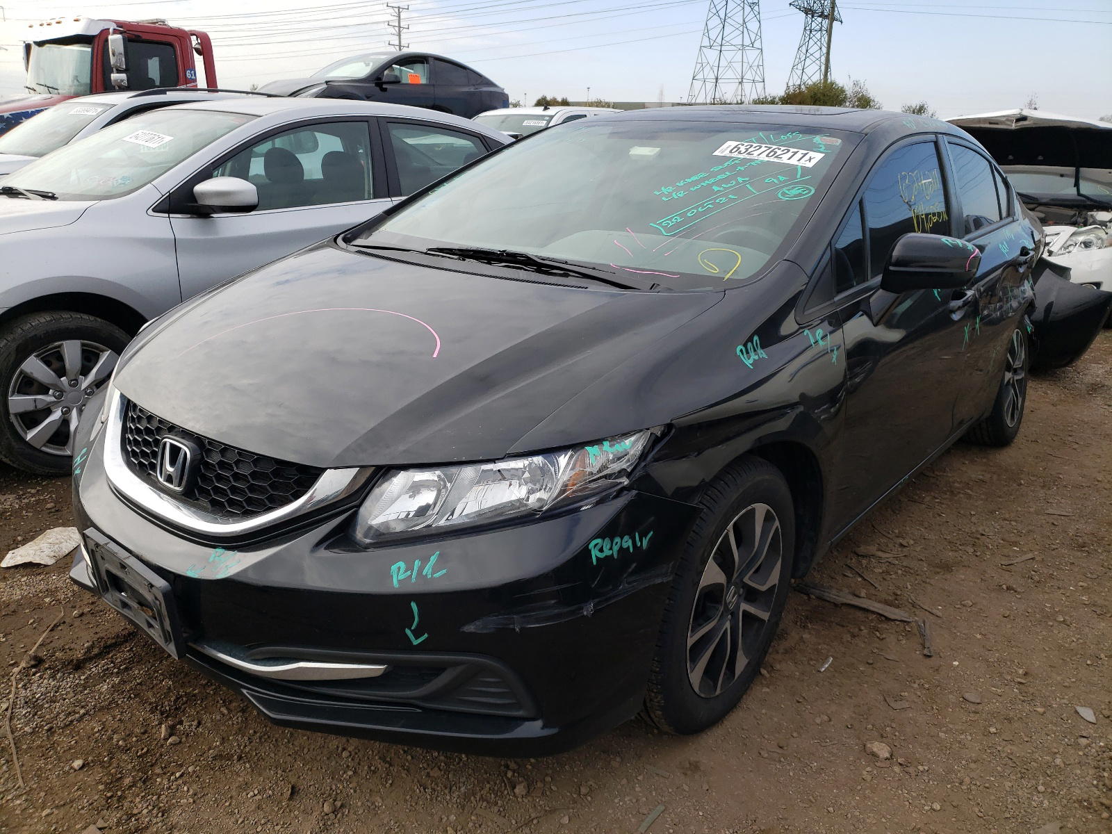 Photo 2 from auction – 2014 HONDA CIVIC EX with VIN 19XFB2F8XEE062100