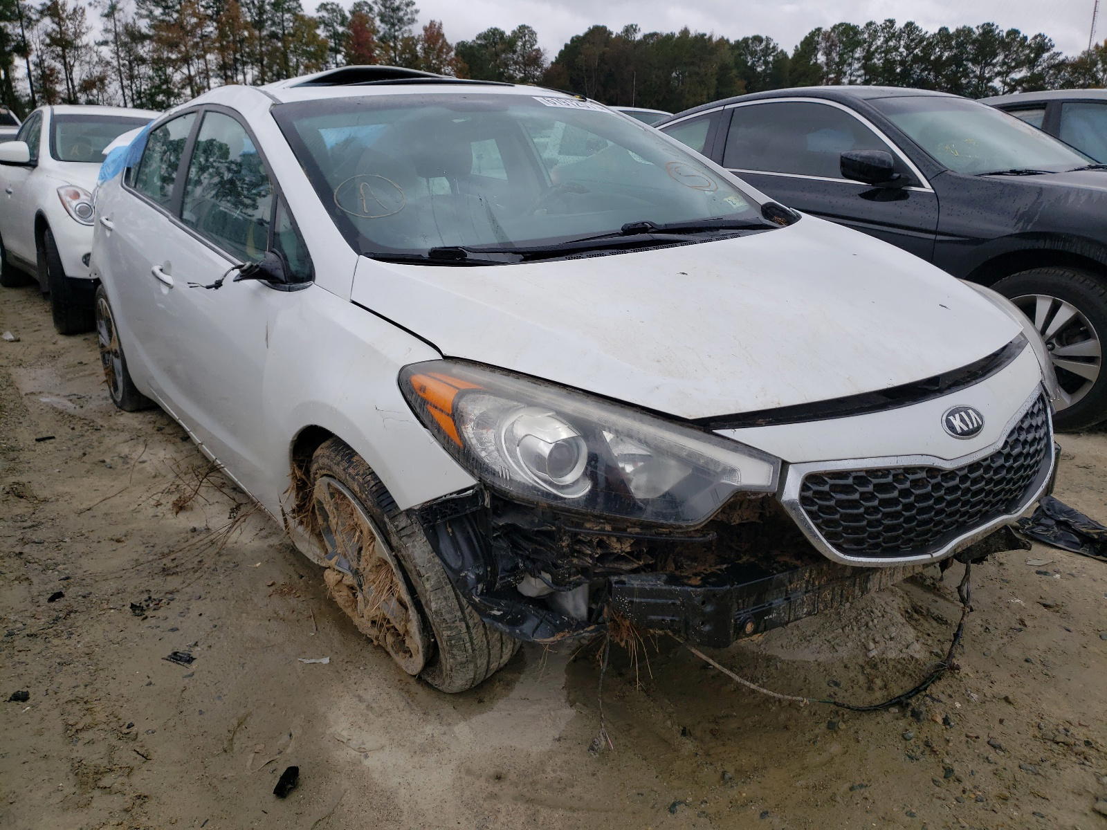 KIA FORTE EX 2015 with VIN KNAFZ4A84F5300614 - Photo from auction