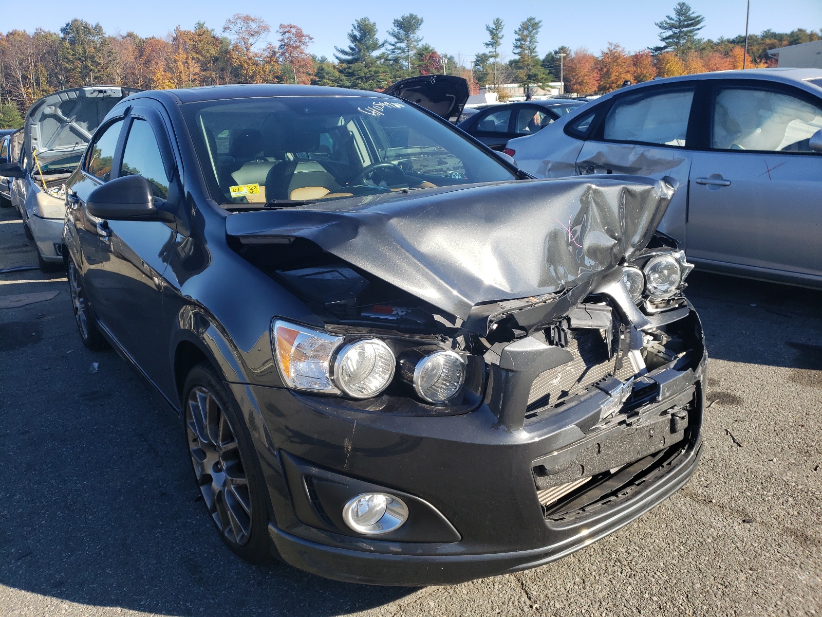 CHEVROLET SONIC LTZ 2015 with VIN 1G1JE5SB3F4213052 - Photo from auction