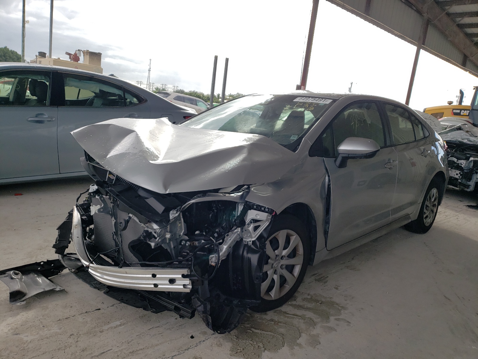 Photo 2 from auction – 2021 TOYOTA COROLLA LE with VIN JTDEPMAE7MJ178099
