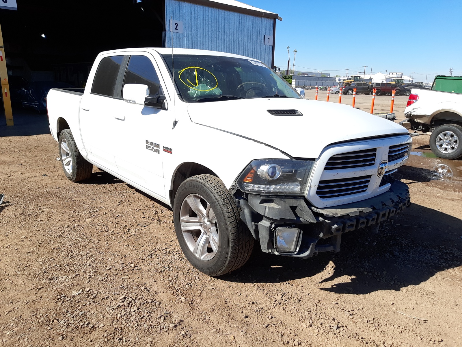 RAM 1500 SPORT 2016 with VIN 1C6RR6MT6GS369181 - Photo from auction