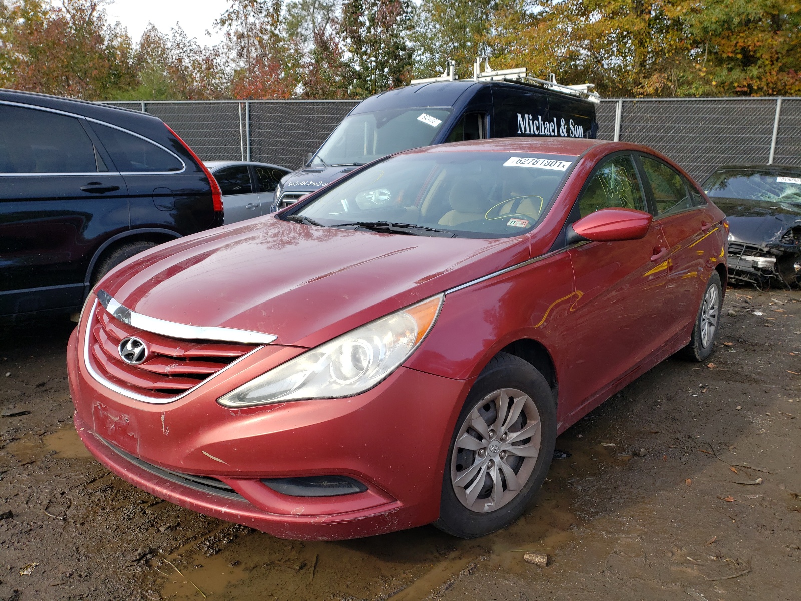 Photo 2 from auction – 2011 HYUNDAI SONATA GLS with VIN 5NPEB4AC0BH185303