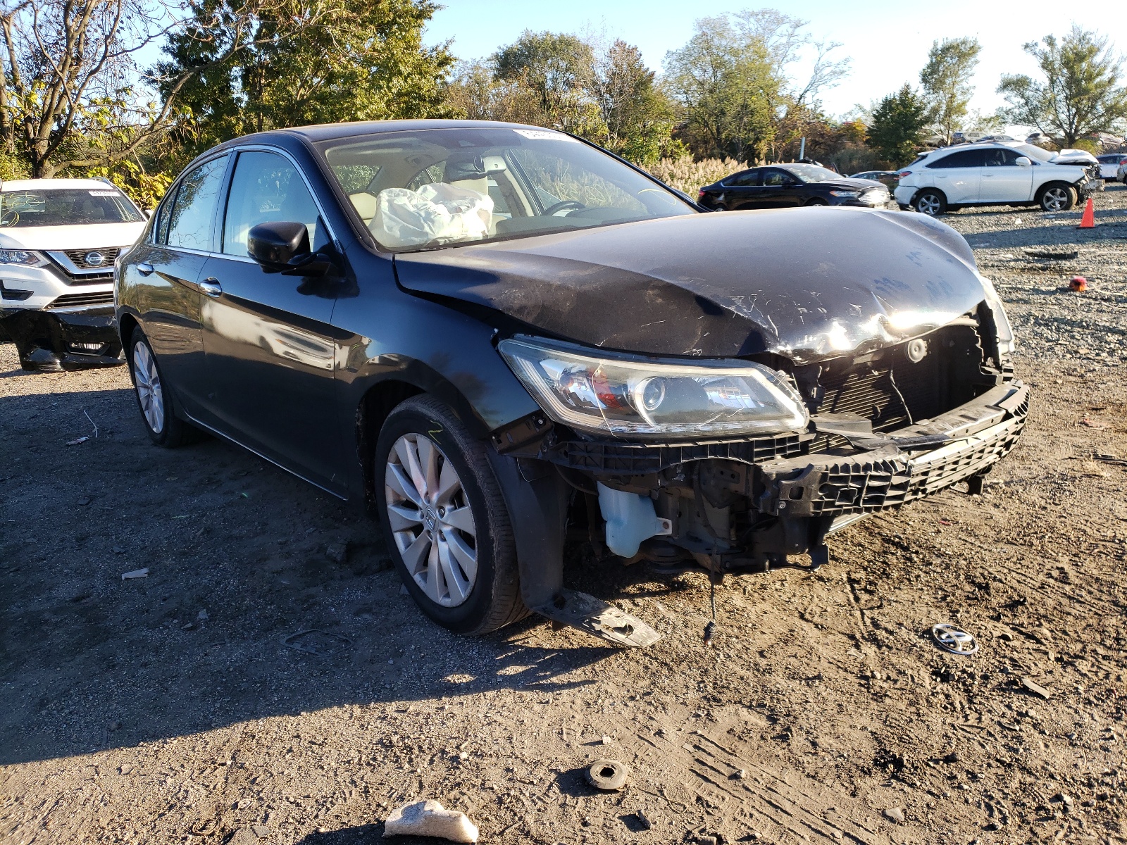 HONDA ACCORD EXL 2015 with VIN 1HGCR3F80FA034851 - Photo from auction