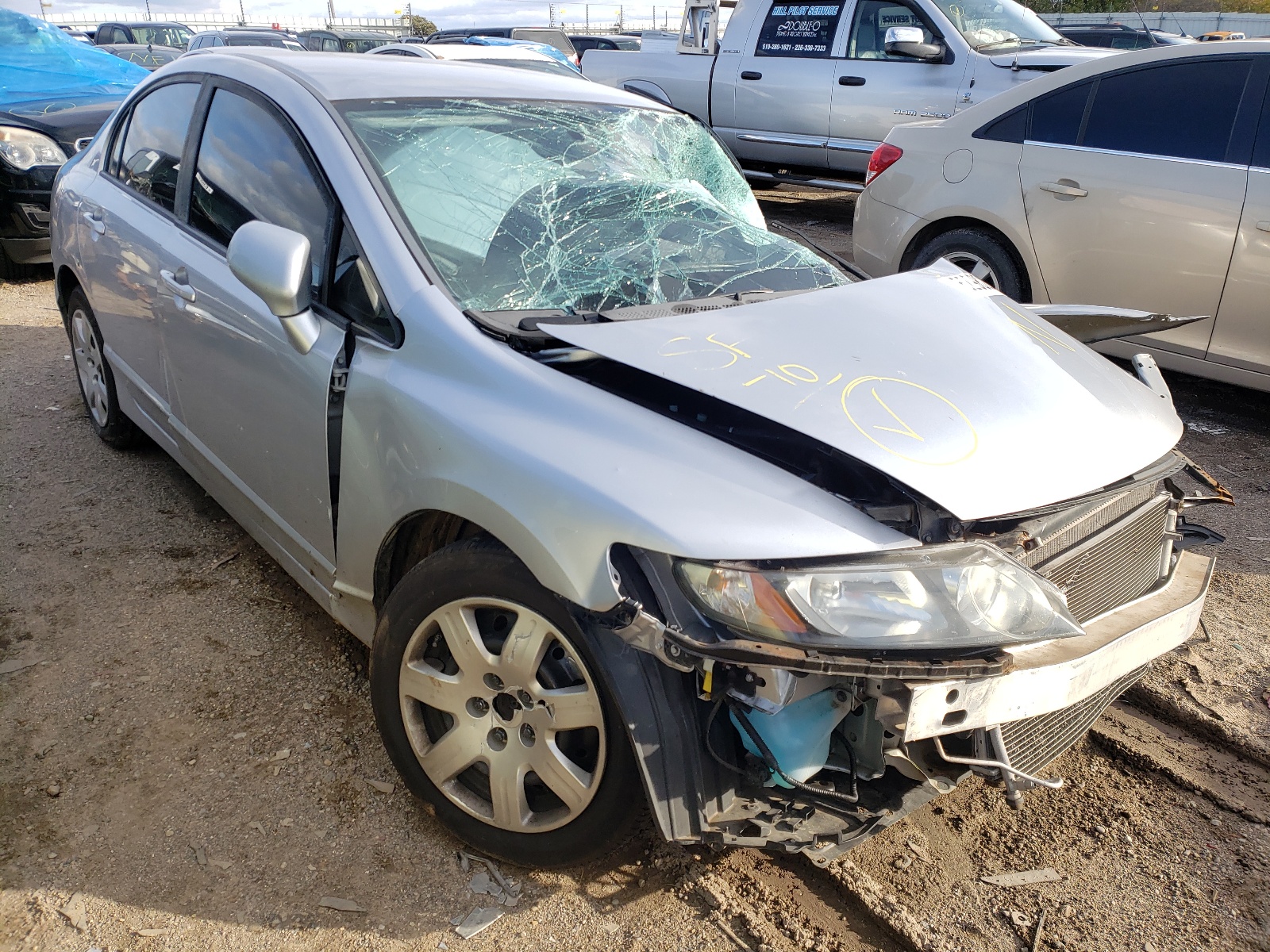Photo 1 from auction – 2010 HONDA CIVIC LX with VIN 19XFA1F52AE043859