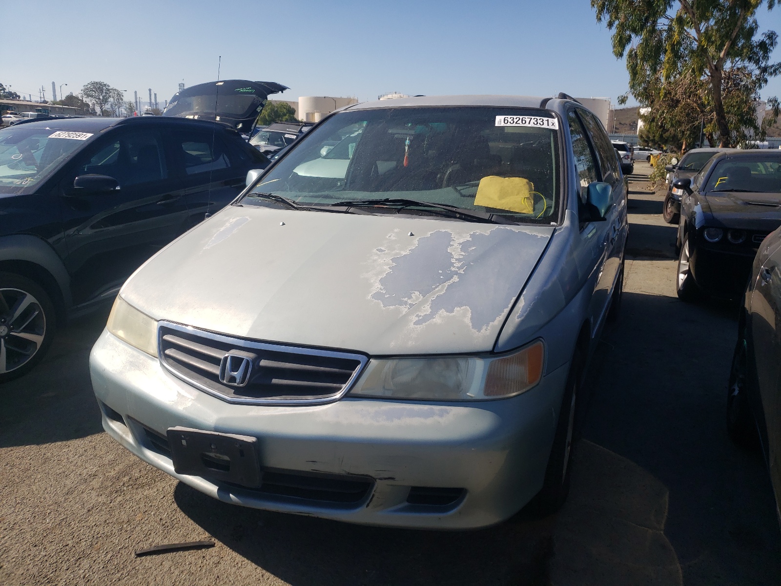 Photo 2 from auction – 2002 HONDA ODYSSEY EX with VIN 2HKRL18062H581194