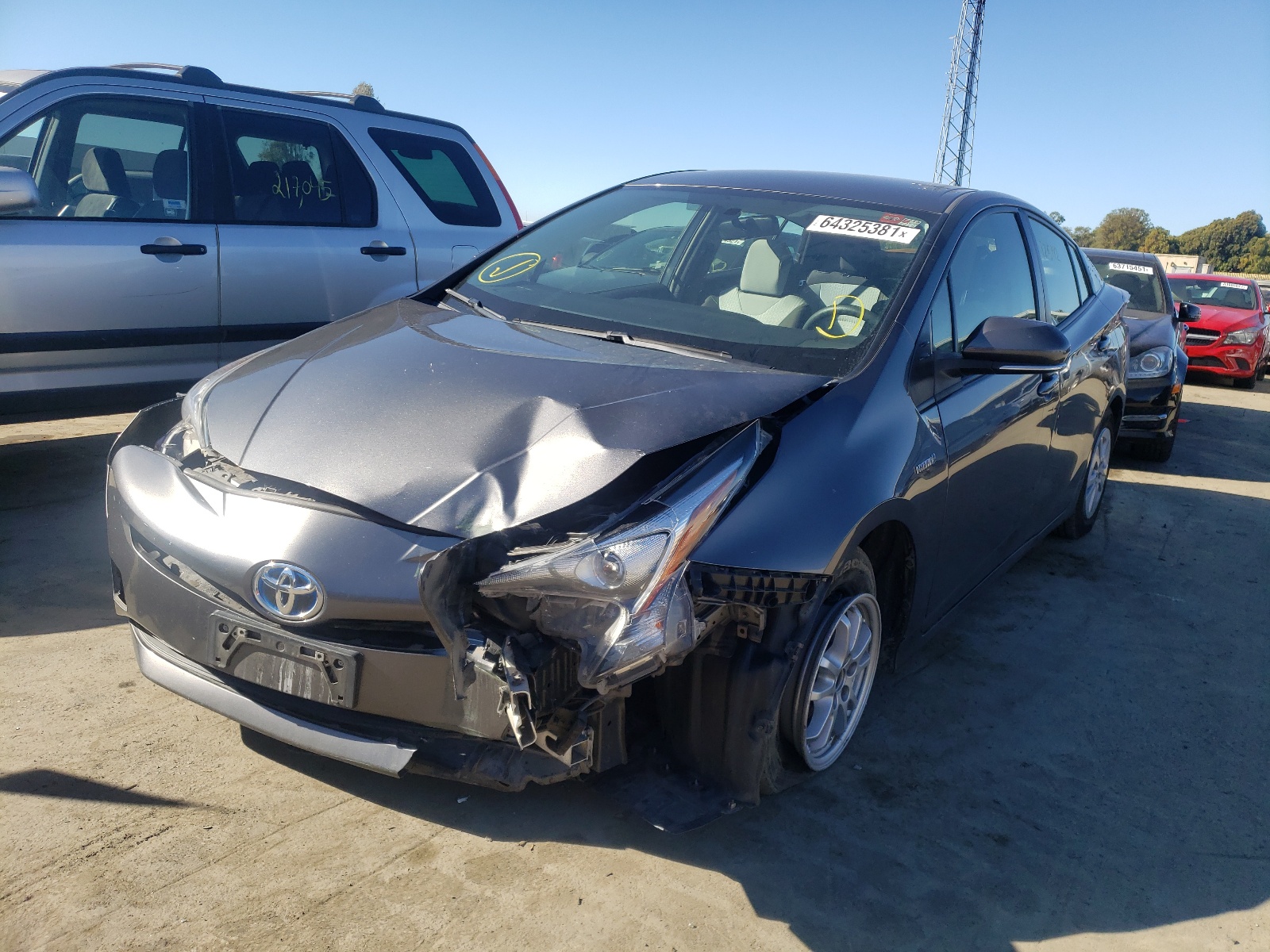 Photo 2 from auction – 2016 TOYOTA PRIUS with VIN JTDKBRFU2G3010524