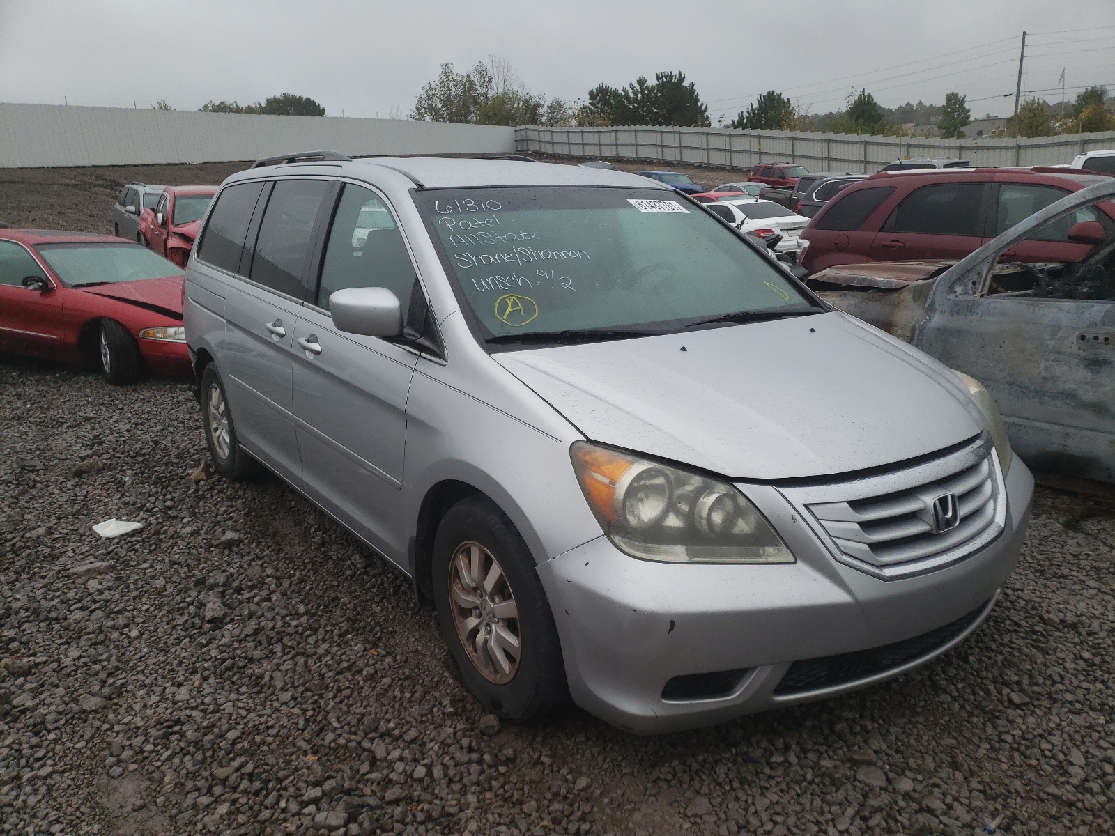 HONDA ODYSSEY EX 2010 with VIN 5FNRL3H4XAB018712 - Photo from auction